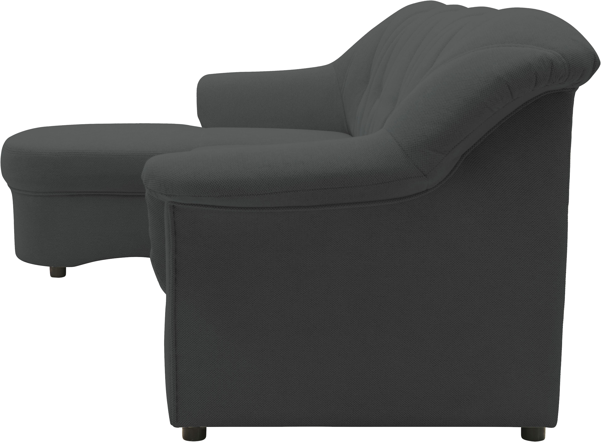 DOMO collection Ecksofa »Flores Schlafsofa, B/T/H: 233/142/86 cm, L-Form«, wahlweise mit Bettfunktion, wahlweise mit Federkern, auch in Leder