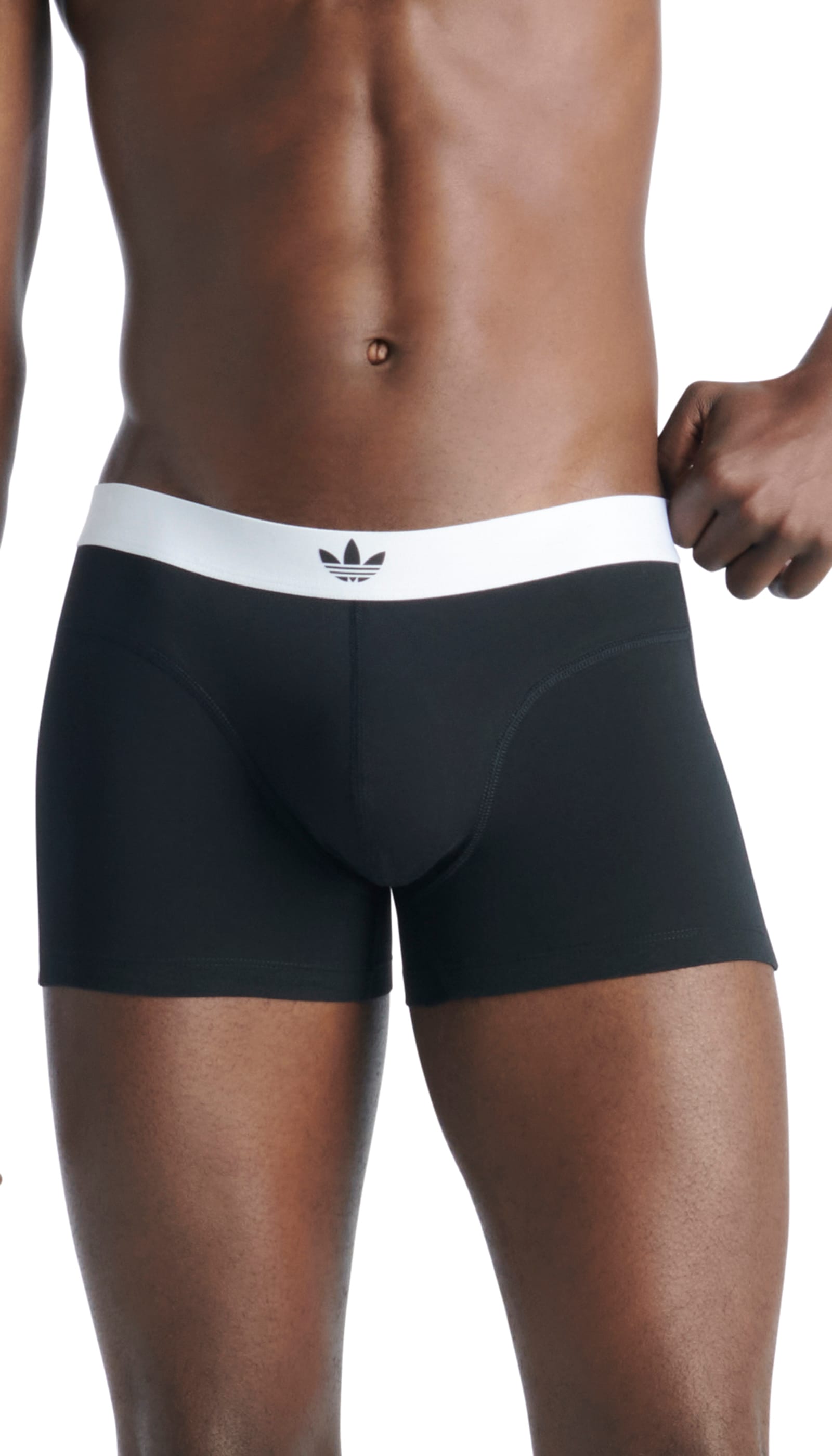 adidas Originals Trunk »Comfort Flex Cotton Body Lines«, (2er Pack), mit kontrastfarbenem Markengummi-Bund