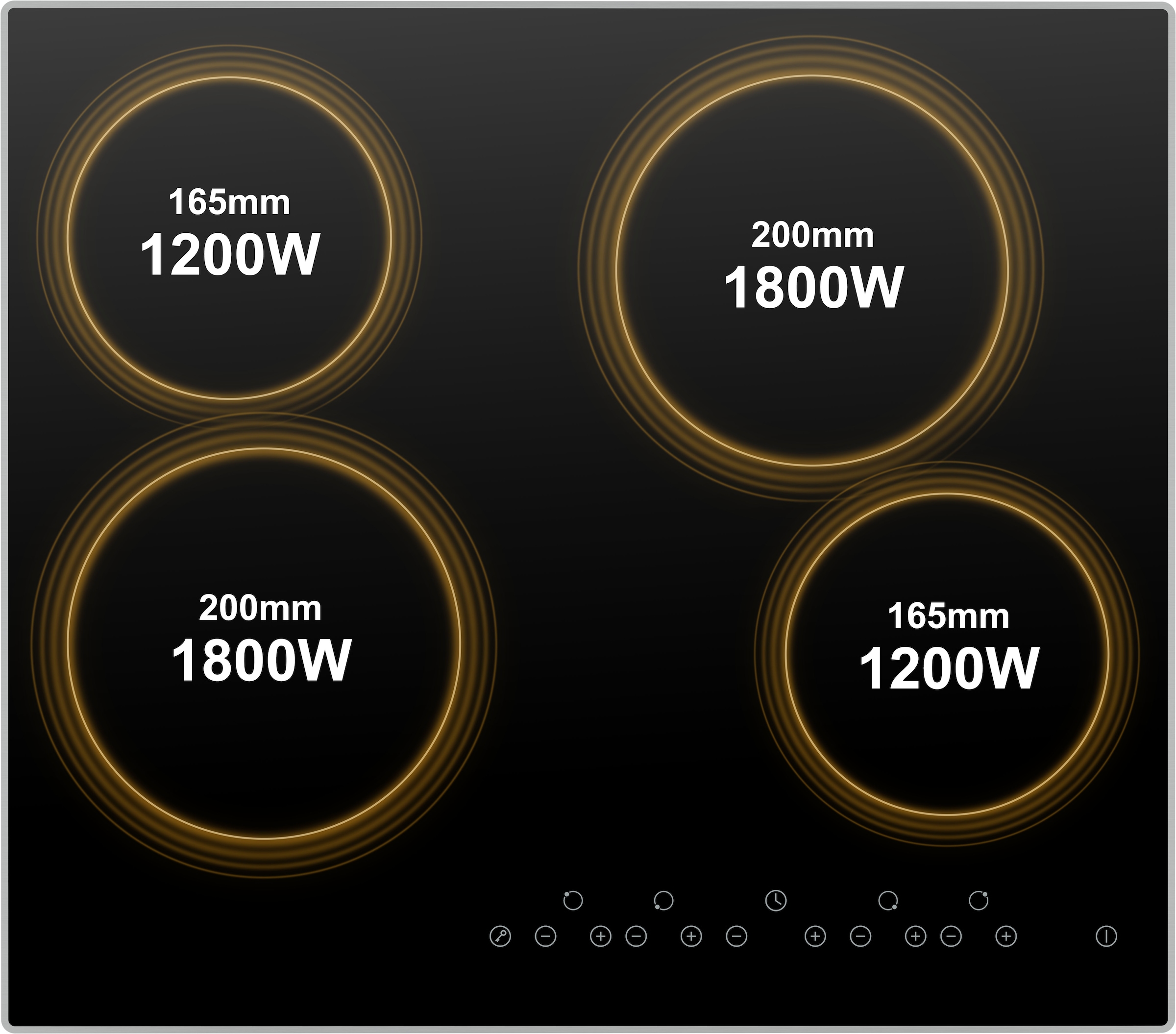 Hanseatic Elektro-Kochfeld »HC46066TA« Timer-Funktion unterstützt dich beim punktgenauen Garen