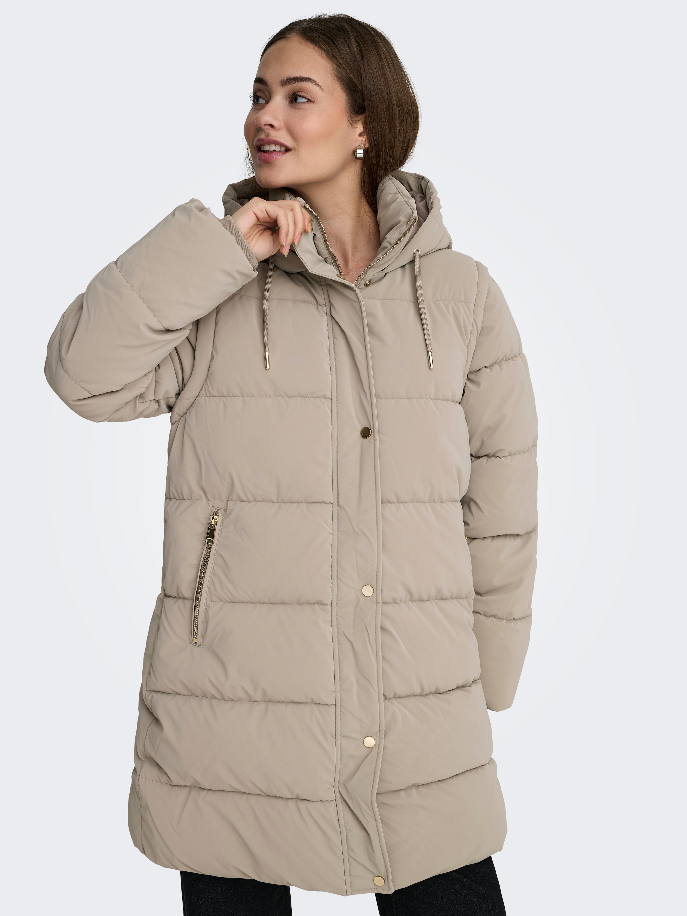 ONLY Steppmantel »ONLDIXIE LIFE 2IN1 PUFFER COAT CC OTW« Kunstfaser,