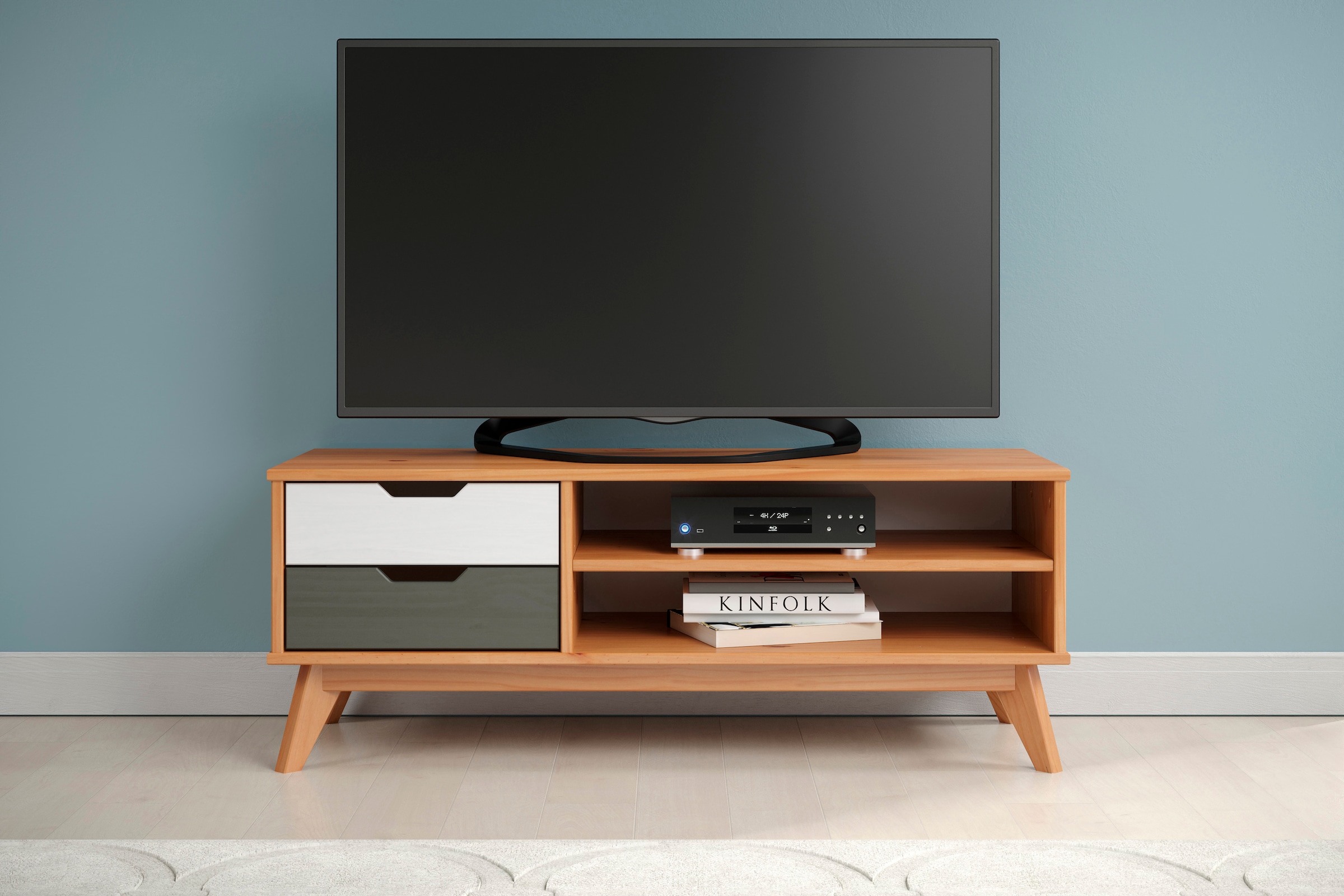 INTER-FURN Lowboard »Scandik«, Kommode aus massiver Kiefer