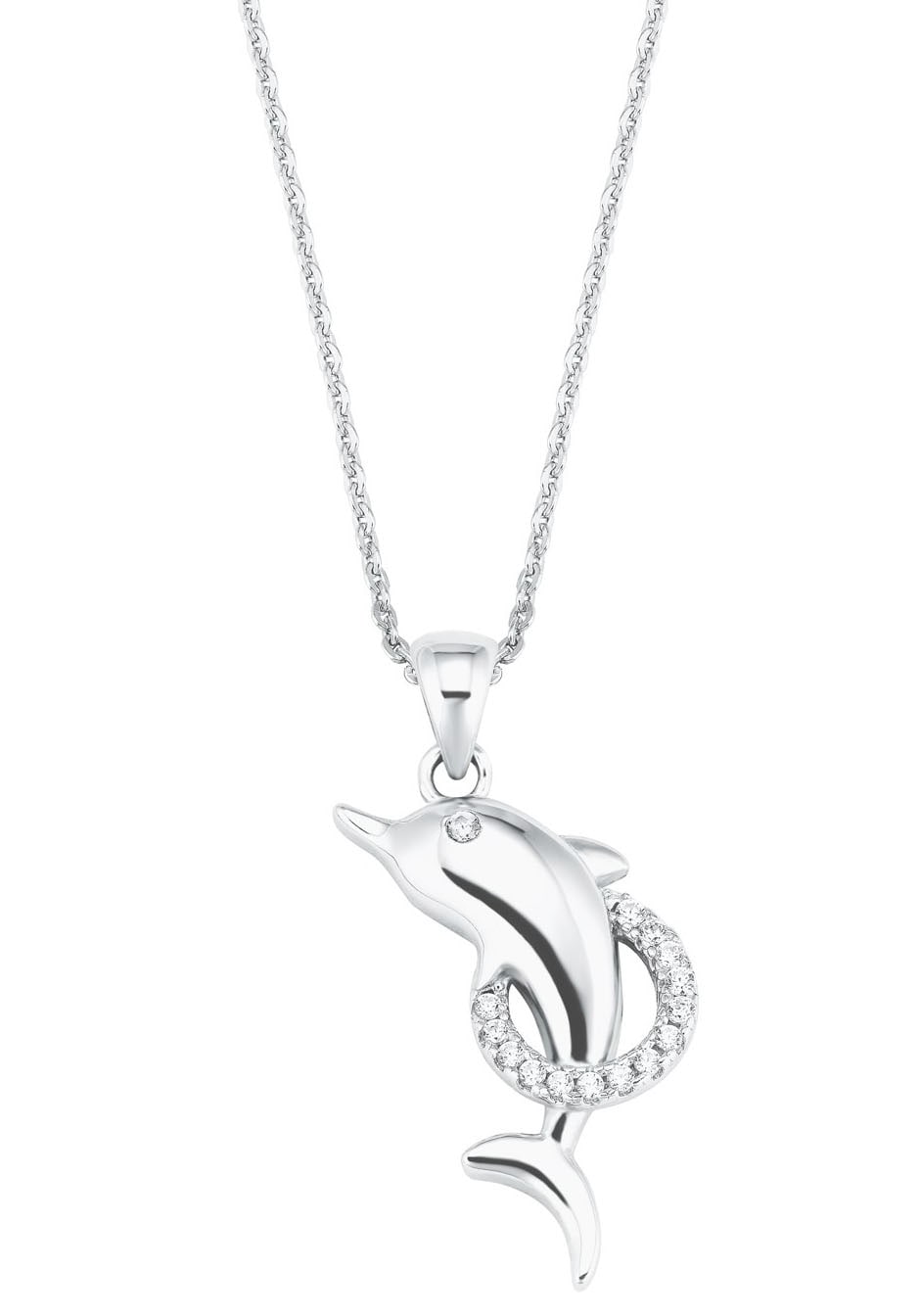 Amor Kette mit Anhänger »Delfin, 2028033«, mit Zirkonia kaufen im OTTO  Online Shop