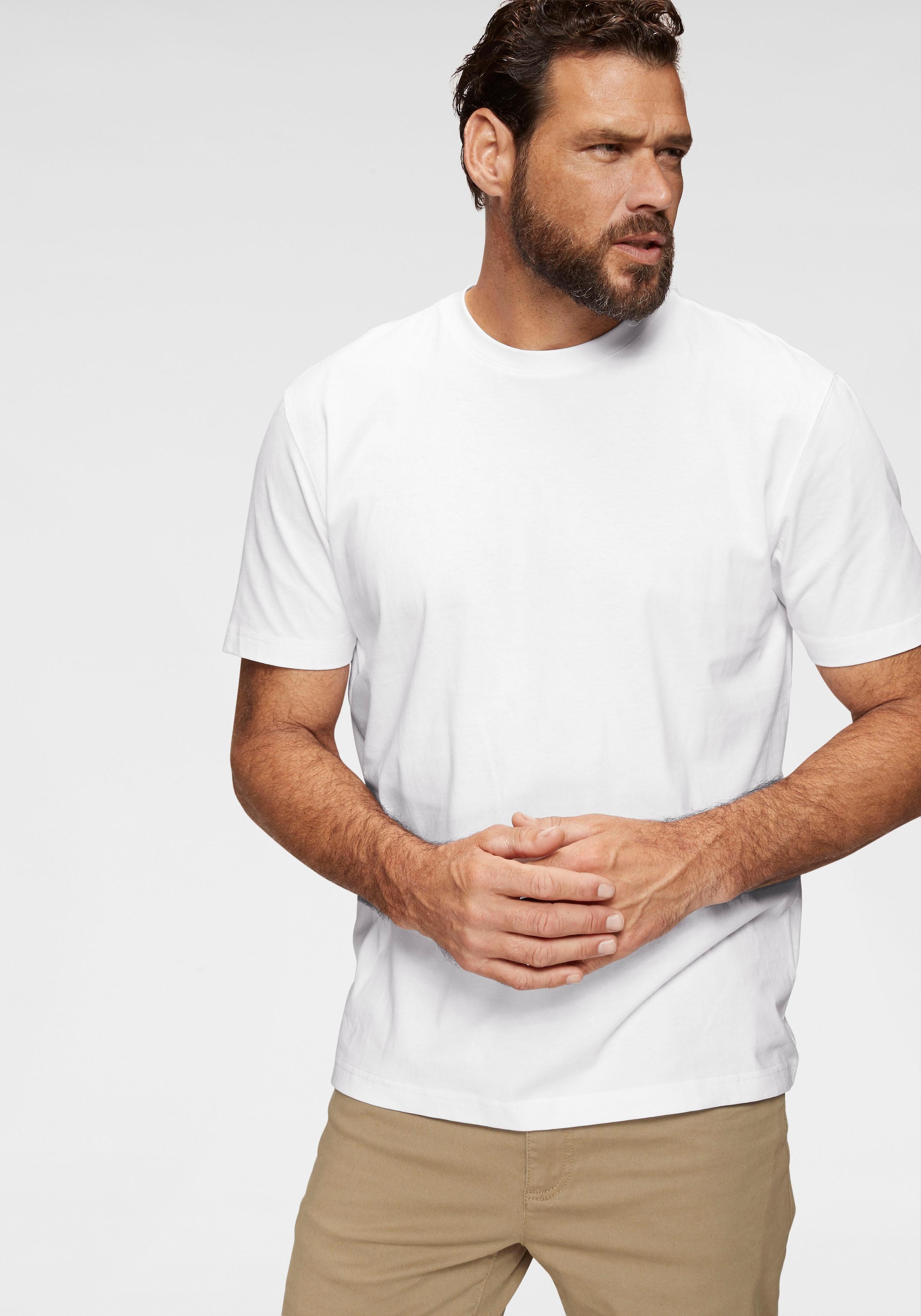 Man's World T-Shirt, (Packung, 5 tlg., 5er-Pack), perfekt als Unterzieh- T-shirt