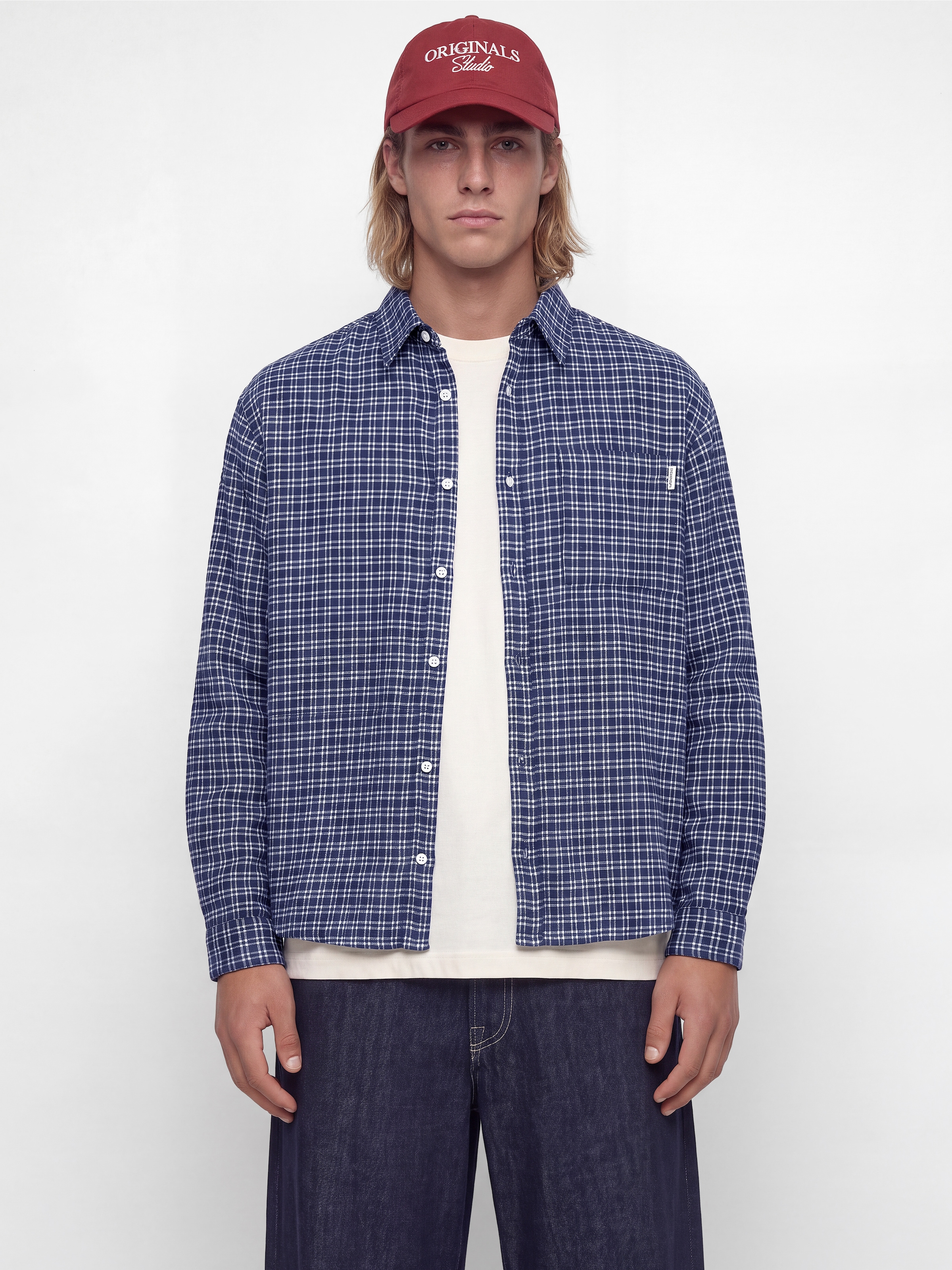 Jack & Jones Langarmhemd »JORFREDERIKSBERG FLANNEL SHIRT L/S« Baumwolle, regular fit