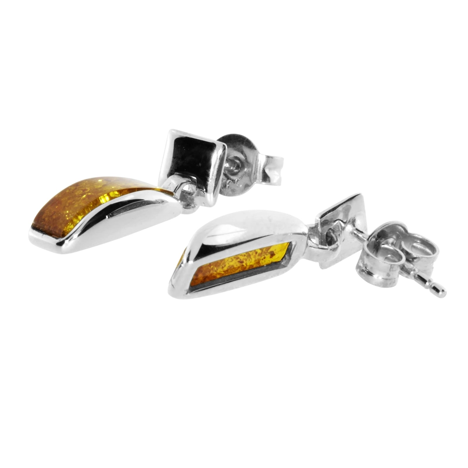 OSTSEE-SCHMUCK Paar Ohrstecker »- Feikje - Silber 925/000 - Bernstein«