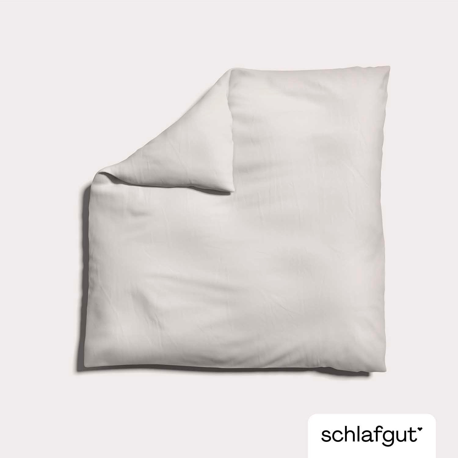 Schlafgut Bettbezug »Premium Bettbezug Knitted Jersey (1 St)« Ton-in-Ton Reißverschluss, Bio-Baumwolle mit Elasthan, Uni, OEKO Tex