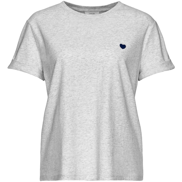 OPUS T-Shirt »Serz«, mit kleiner Herz-Stickerei kaufen im OTTO Online Shop