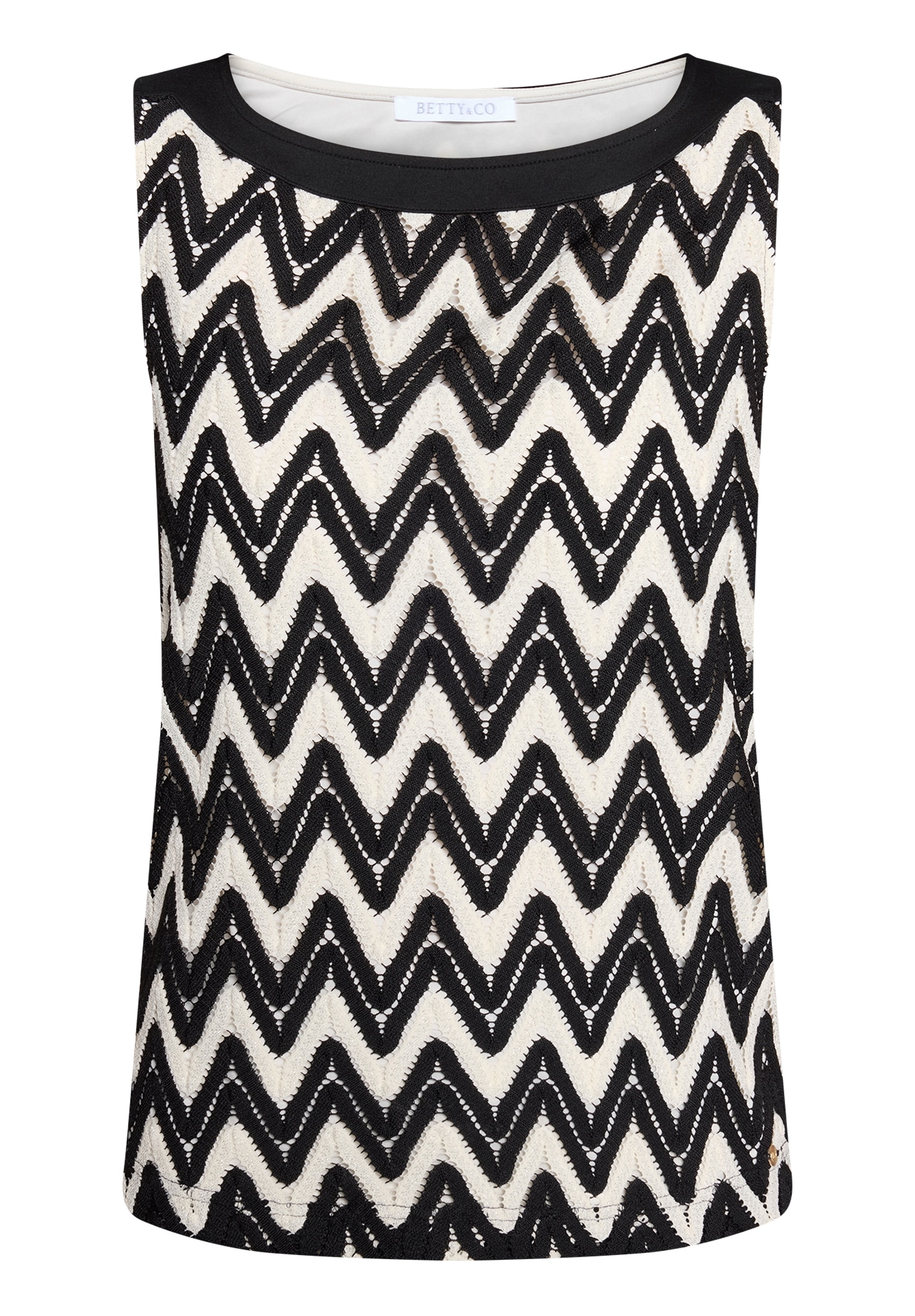 Betty&Co Shirttop »Strukturshirt ohne Arm«