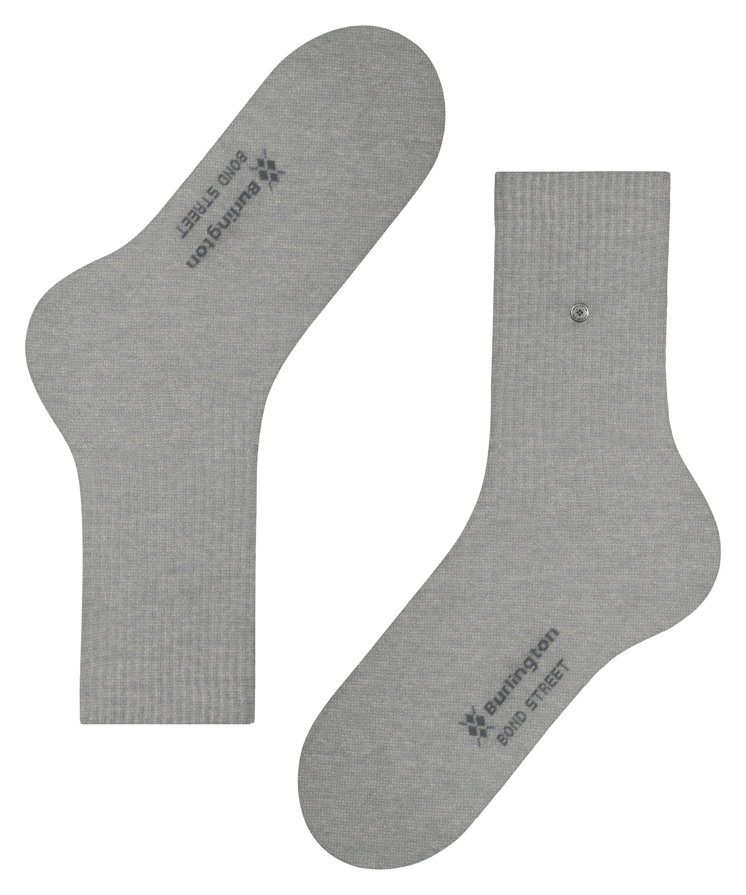 Burlington Socken »Bond Street« Einheitsgröße 40-46, modische Rippenstrucktur, Burlington-Clip