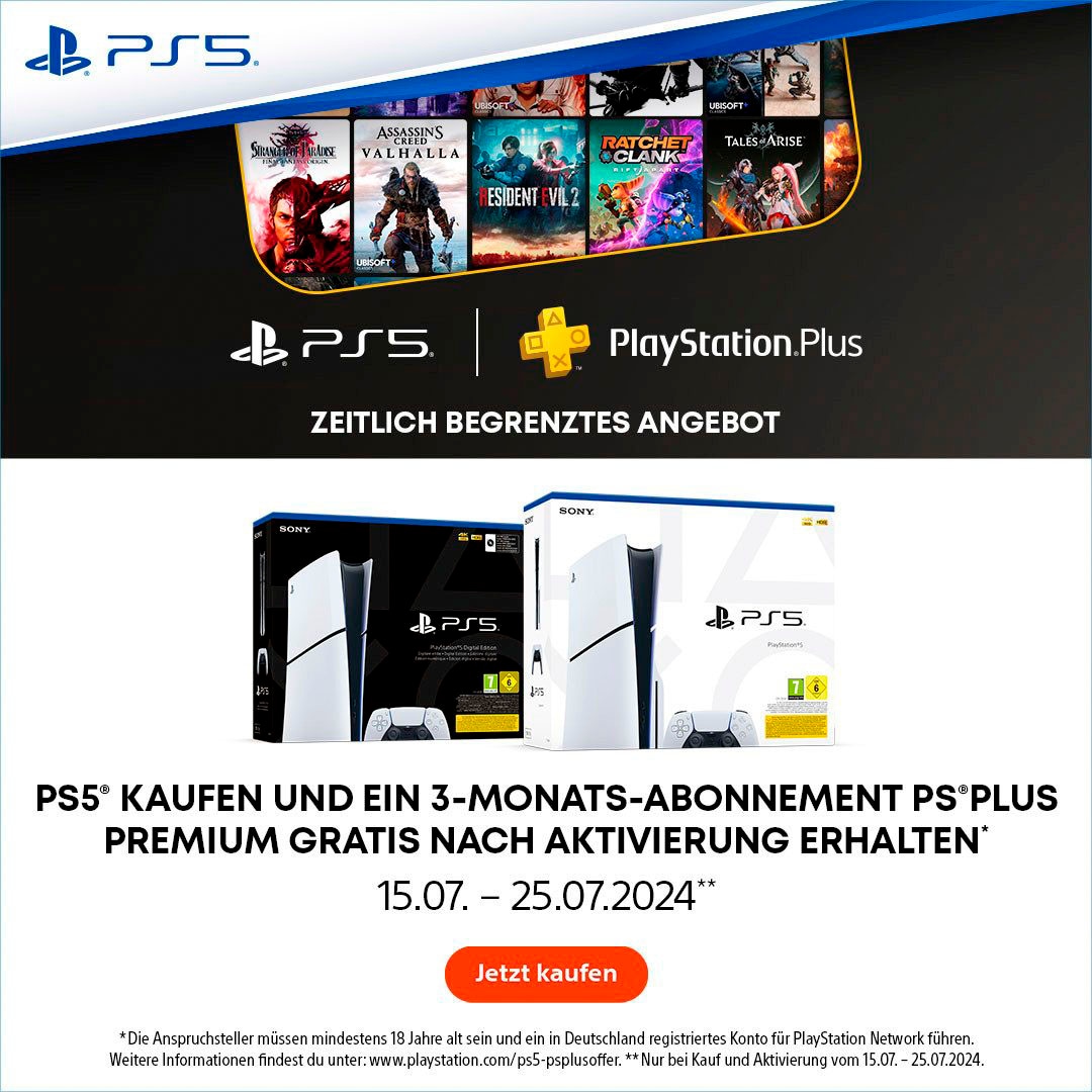 PlayStation 5 Spielekonsole »Disk Edition (Slim) + Star Wars Outlaws«