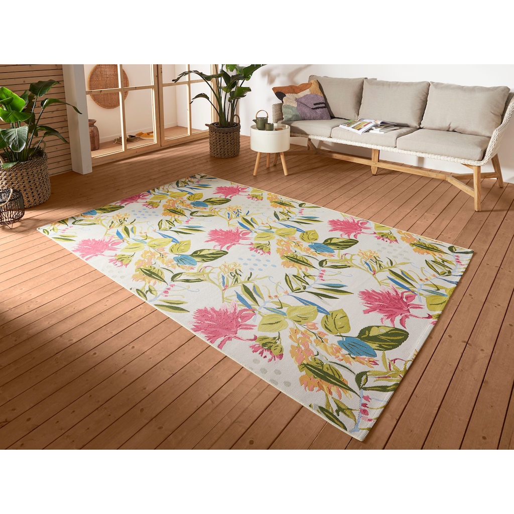 HANSE Home Outdoorteppich »Flowers and Leaves«, rechteckig