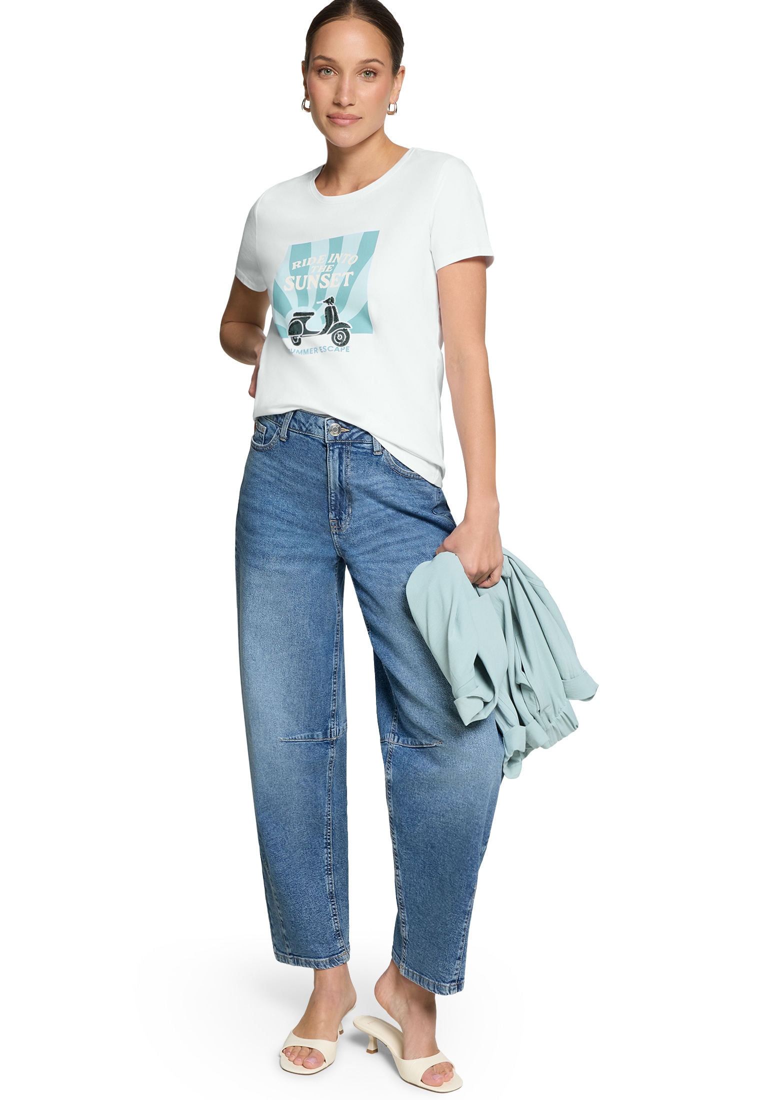 Zero Print-Shirt »Printshirt mit Aufdruck«