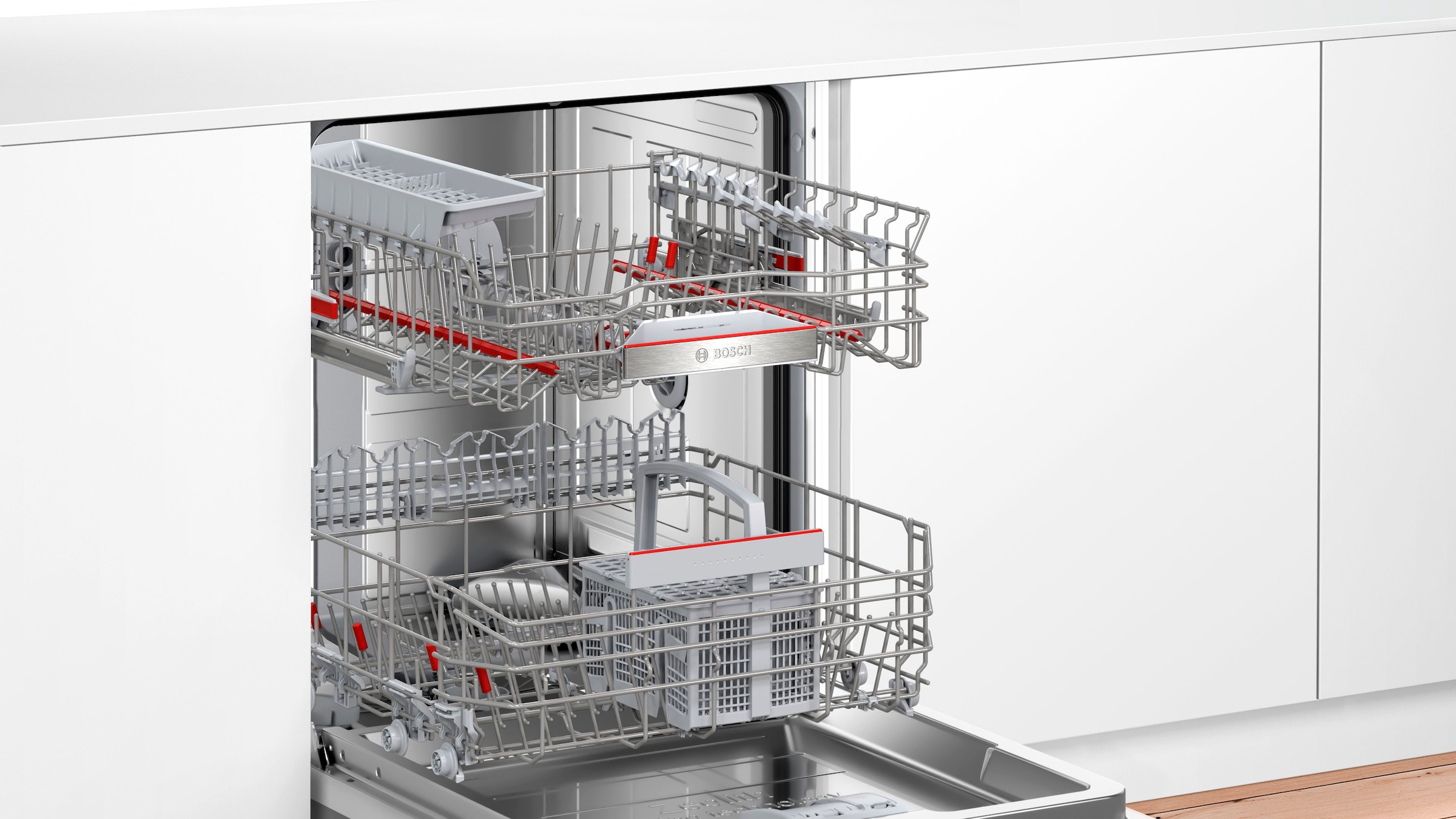 BOSCH vollintegrierbarer Geschirrspüler Serie 6 »SBV6YAX04E«, 13 Maßgedecke