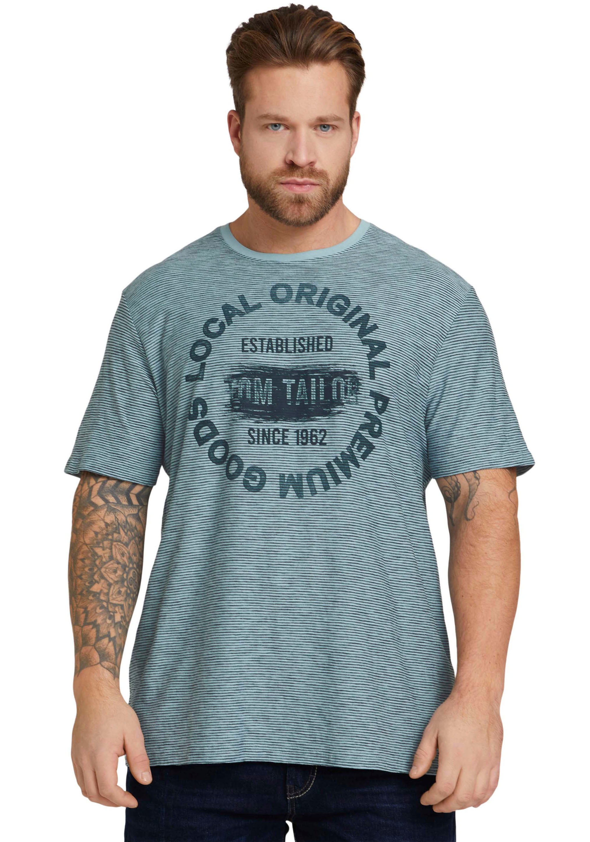 TOM TAILOR PLUS T-Shirt, mit Logodruck