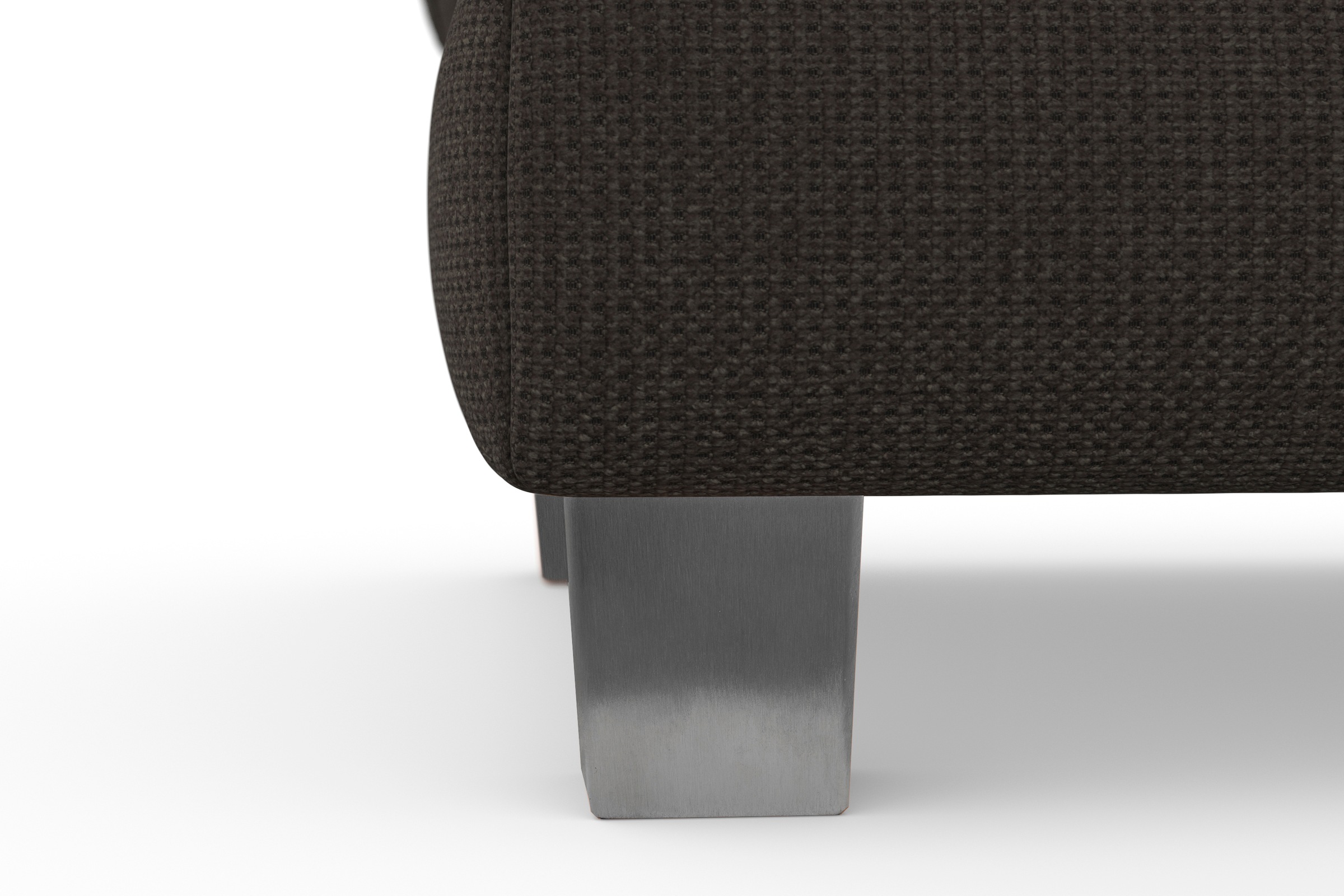 sit&more Polsterhocker »Dundee« mit Klappfunktion, Federkern und hochwertigen Edelstahlfüßen