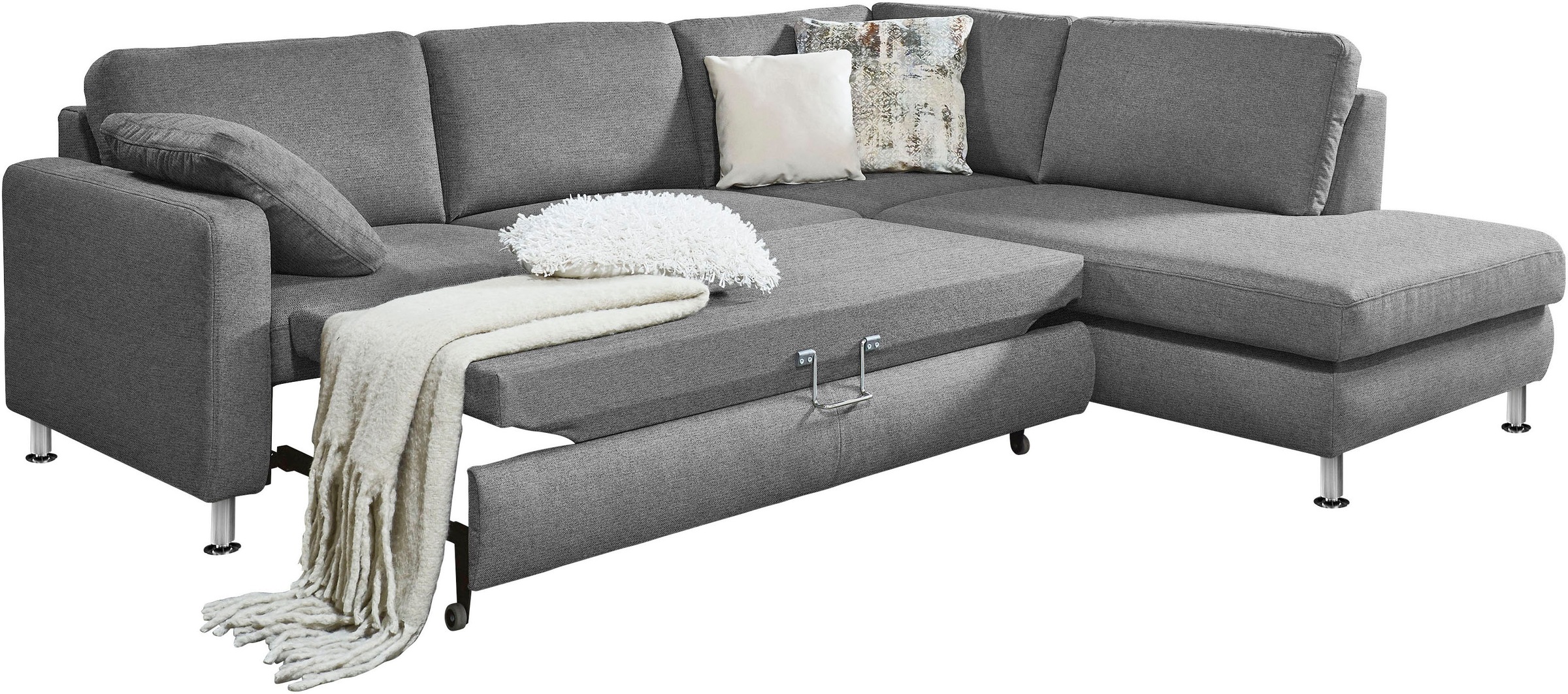 Die PlanBar Ecksofa »MP-IN19027 L-Form«, wahlweise mit Bettfunktion, mit Kaltschaum