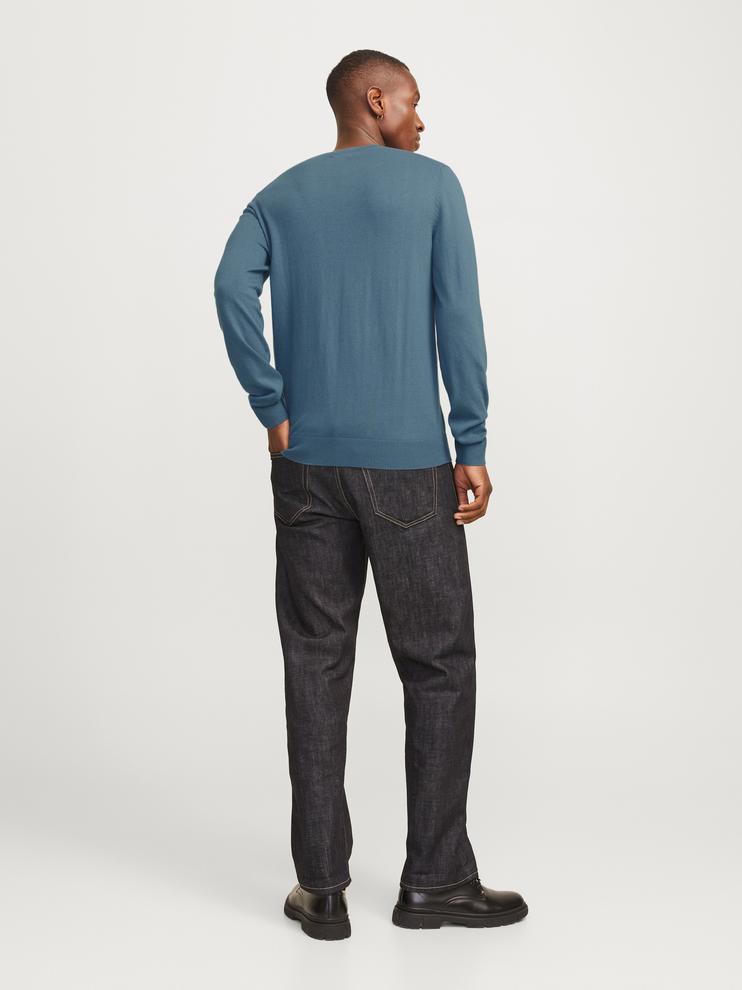 Jack & Jones Strickpullover »JJEEMIL KNIT CREW NECK NOOS«, mit Rundhalsausschnitt