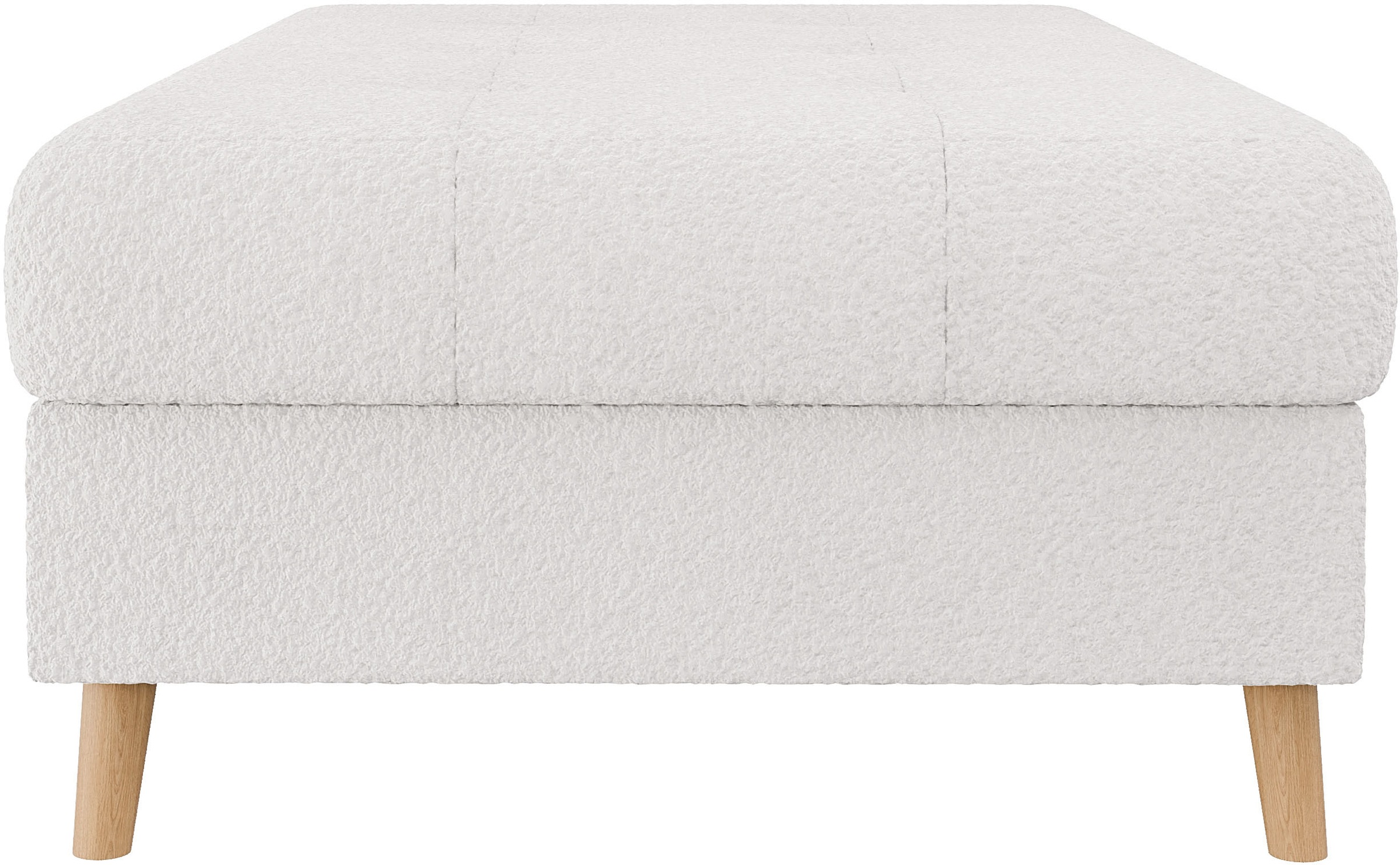 Home affaire Polsterhocker »CHARRE XXL, Steppung im Sitzbereich, Maße: B/T/H: 118/73/40 cm«, passend zur Serie CHARRE, auch in Cord und Bouclé