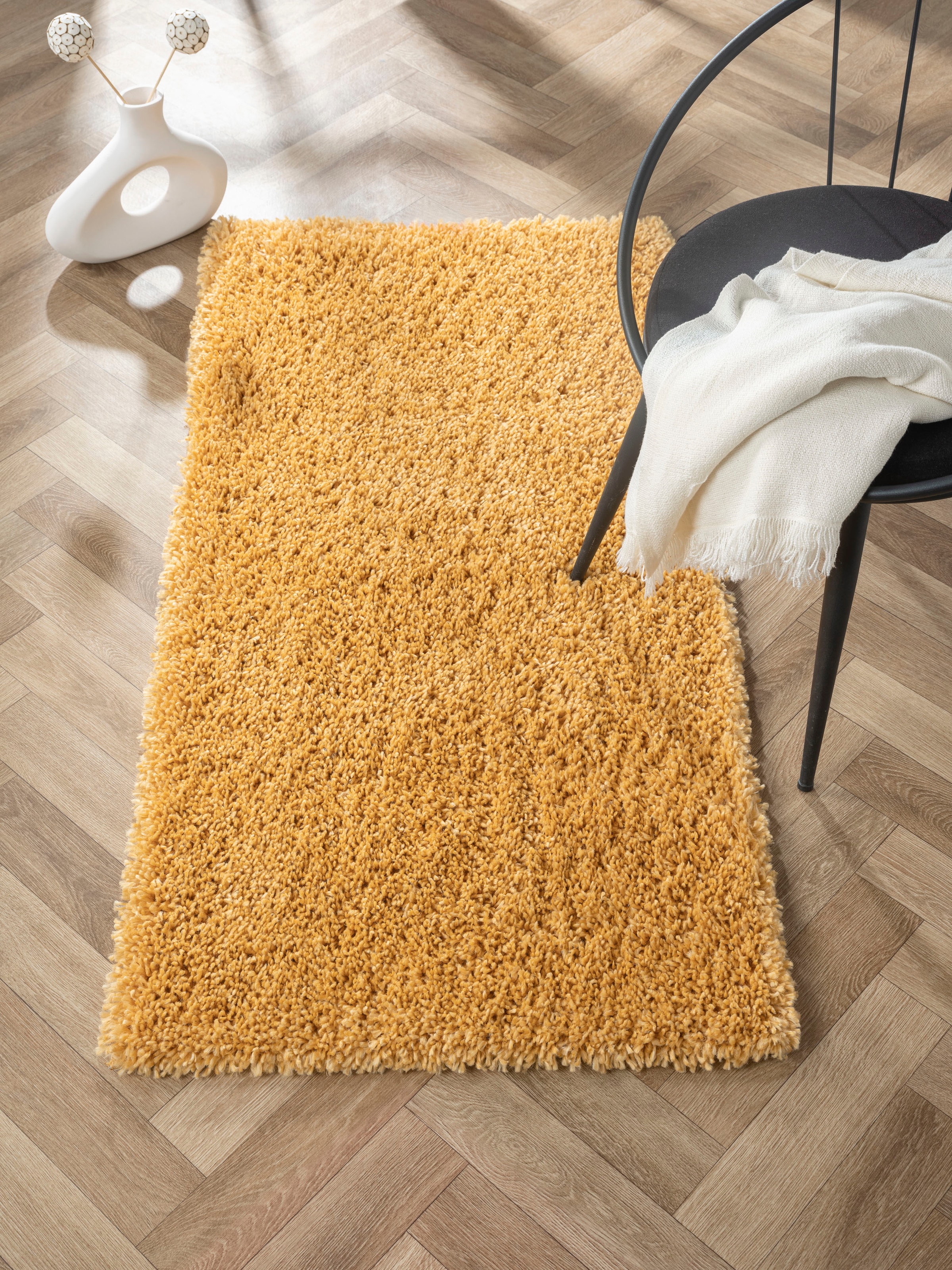 Myflair Möbel & Accessoires Hochflor-Teppich »My Shaggy«, rechteckig, Shaggy, Uni-Farben, leicht glänzend, Microfaser, extra flauschig