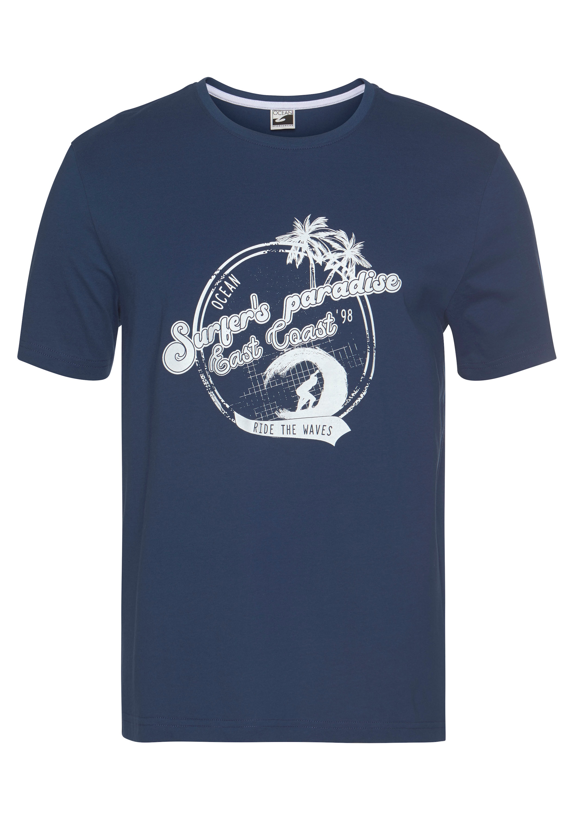 Ocean Sportswear T-Shirt »Essentials T-Shirts«, kurzärmelig, schmal geschnitten, mit Print, Rundhalsausschnitt