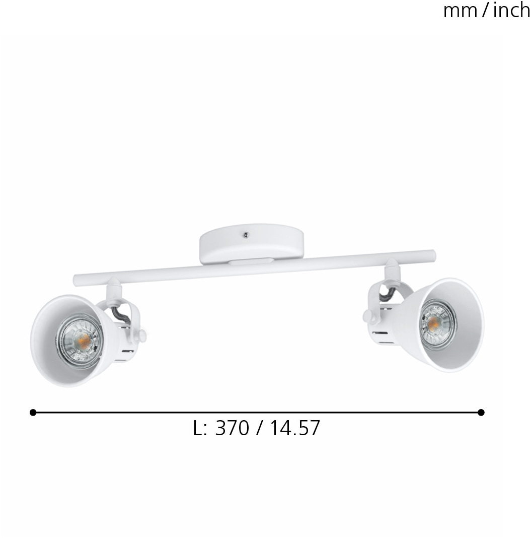 EGLO LED Deckenspots »SERAS 1«, 2 flammig, Leuchtmittel LED-Board-GU10 | LED wechselbar, LED Deckenleuchte, LED Deckenlampe
