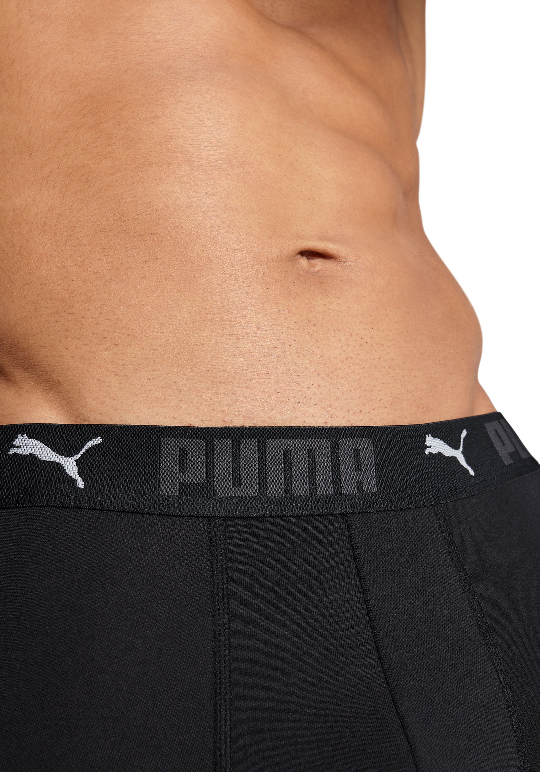 PUMA Boxershorts »PUMA MEN SPORT COTTON BOXERS 2P«, (Packung, 2er Pack), mit Markenschriftzug im Bund