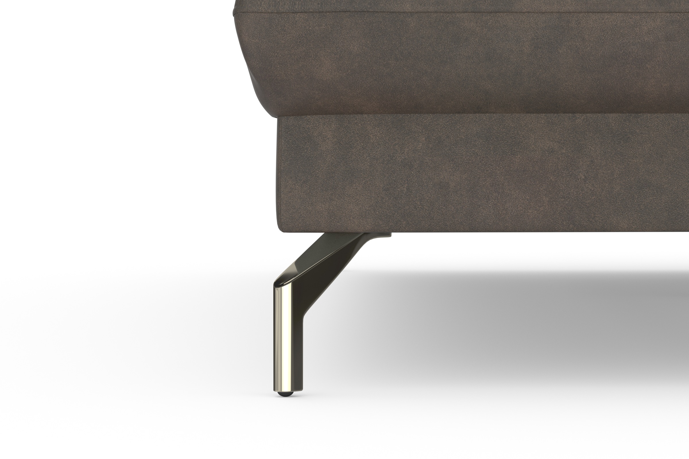 sit&more Ecksofa »Fashion L-Form«, wahlweise mit Kopfteilverstellung, Vorziehsitz, motorisch, Nickelfüße