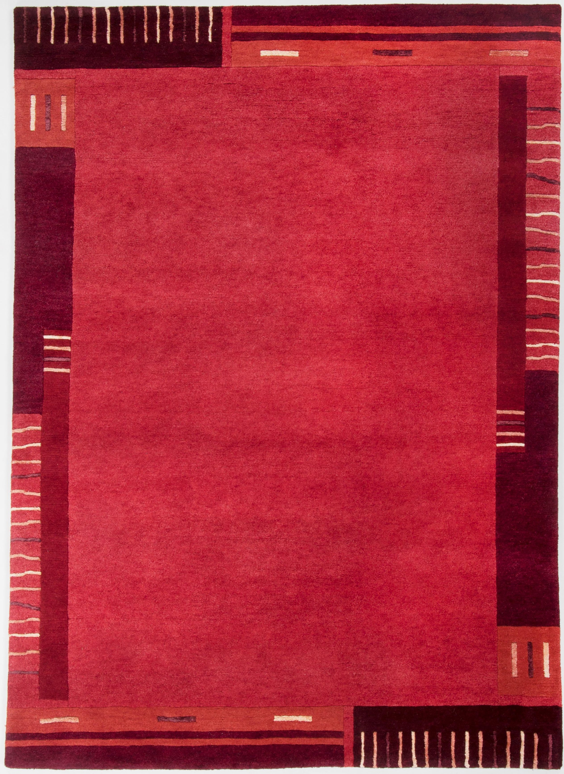 THEKO Wollteppich »Kailash 110« rechteckig 20 mm Höhe reine Wolle, handgeknüpft, mit Bordüre