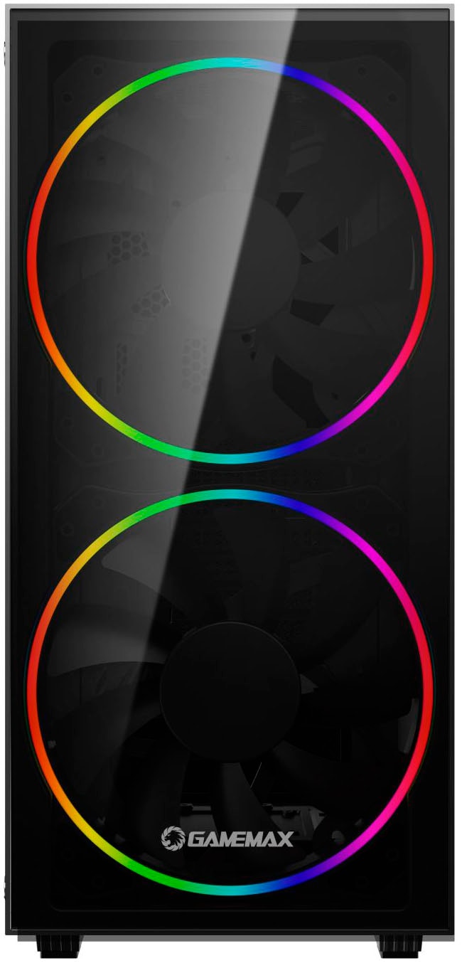 GAMEMAX Gaming-PC-Komplettsystem »GigaDeal Black Hole 2812 AMD Ryzen 5 7500F 32GB DDR5 1TB SSD RTX 5070« 32 ″ AMD Ryzen 5 GeForce RTX™ 5070 32 GB RAM 1.000 GB SSD Windows 11, DDR5 RAM + Gigabyte GS32QCA LED-Monitor Curved, 80 cm 32"