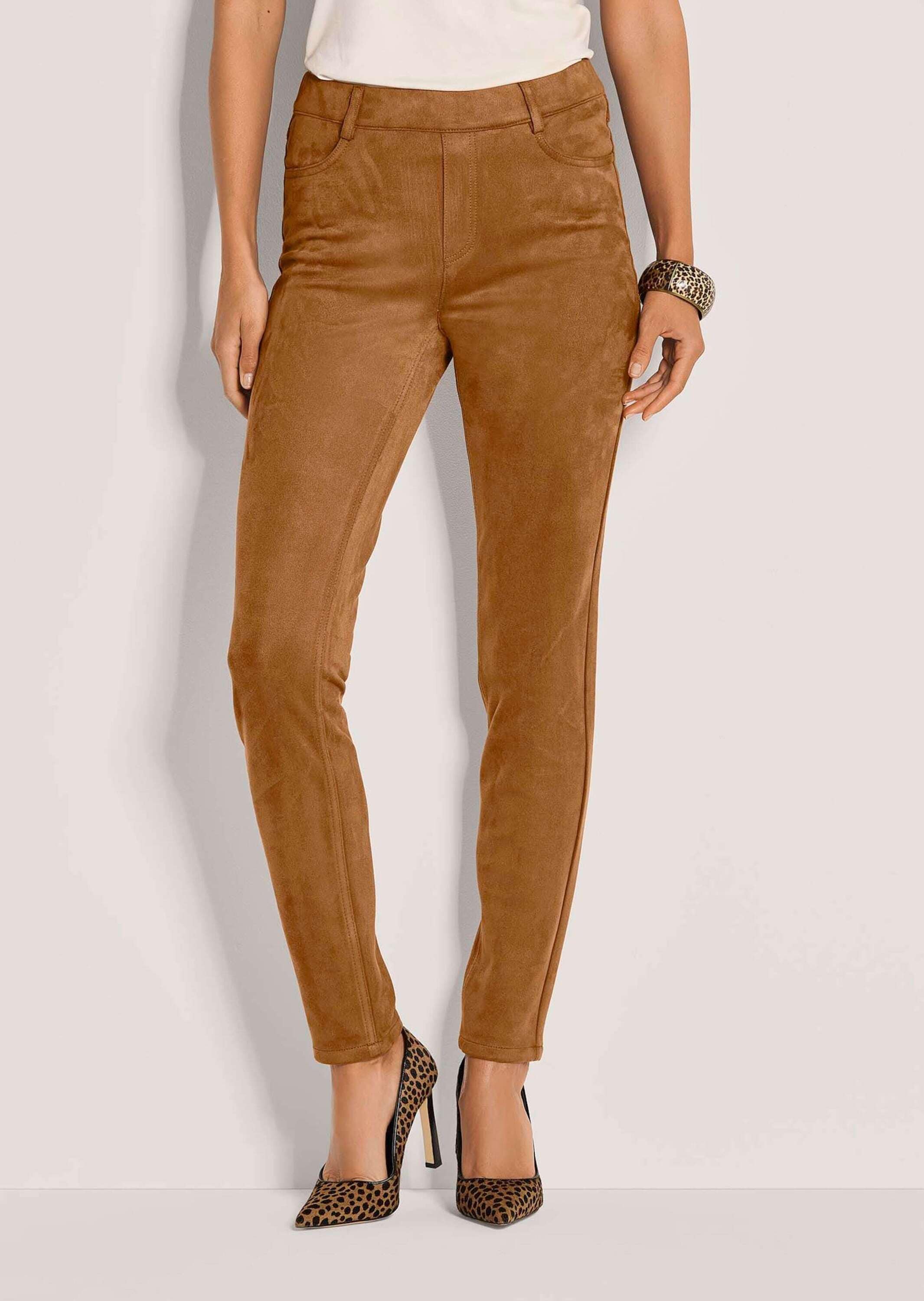 MADELEINE Stoffhose »Jeggings Slim Fit Hose in Veloursleder-Optik«