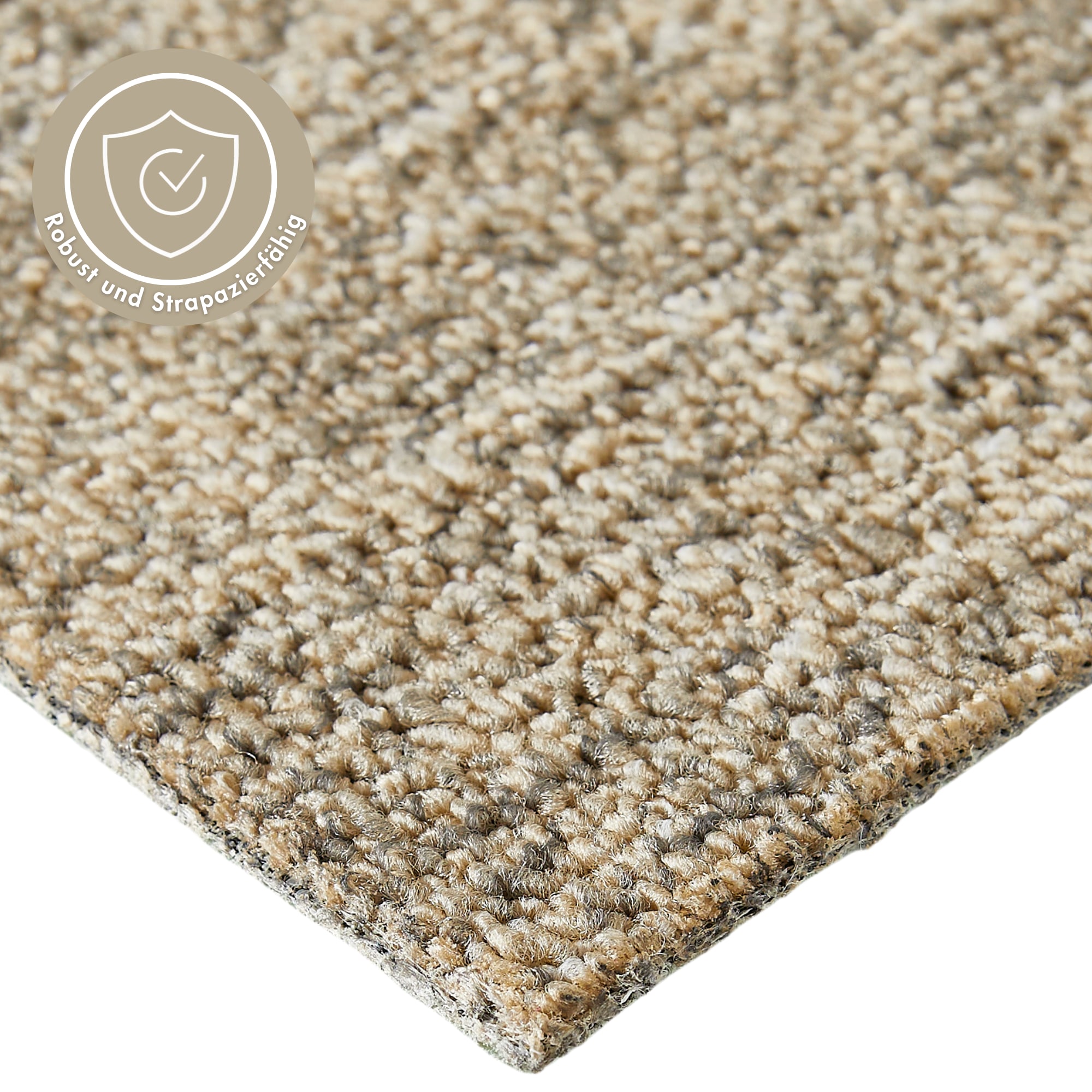 Andiamo Teppichboden »Joe, Schlinge, Made in Netherlands«, rechteckig, 8 mm Höhe, Breite 400 cm, meliert, Wohnzimmer, strapazierfähig & robust