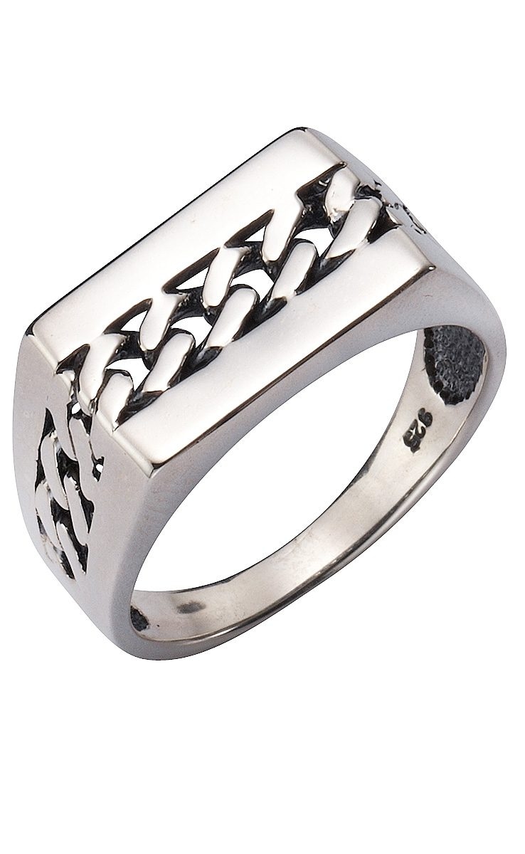 Firetti Fingerring »Schmuck Geschenk Silber 925 Silberring Panzerkette«