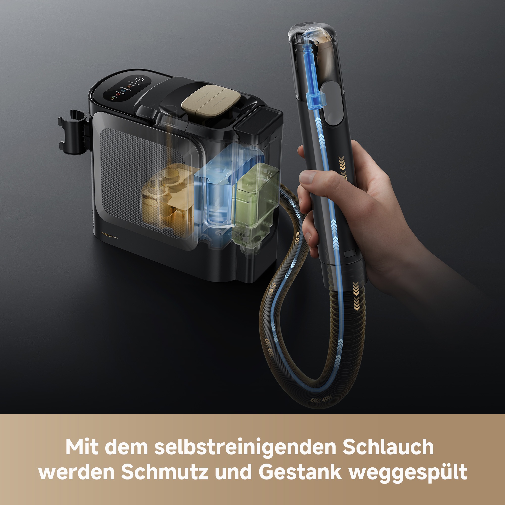 Dreame Dampfreiniger »N20 Steam« 4 Düsen, Heißwasser, Dampf, 600 W