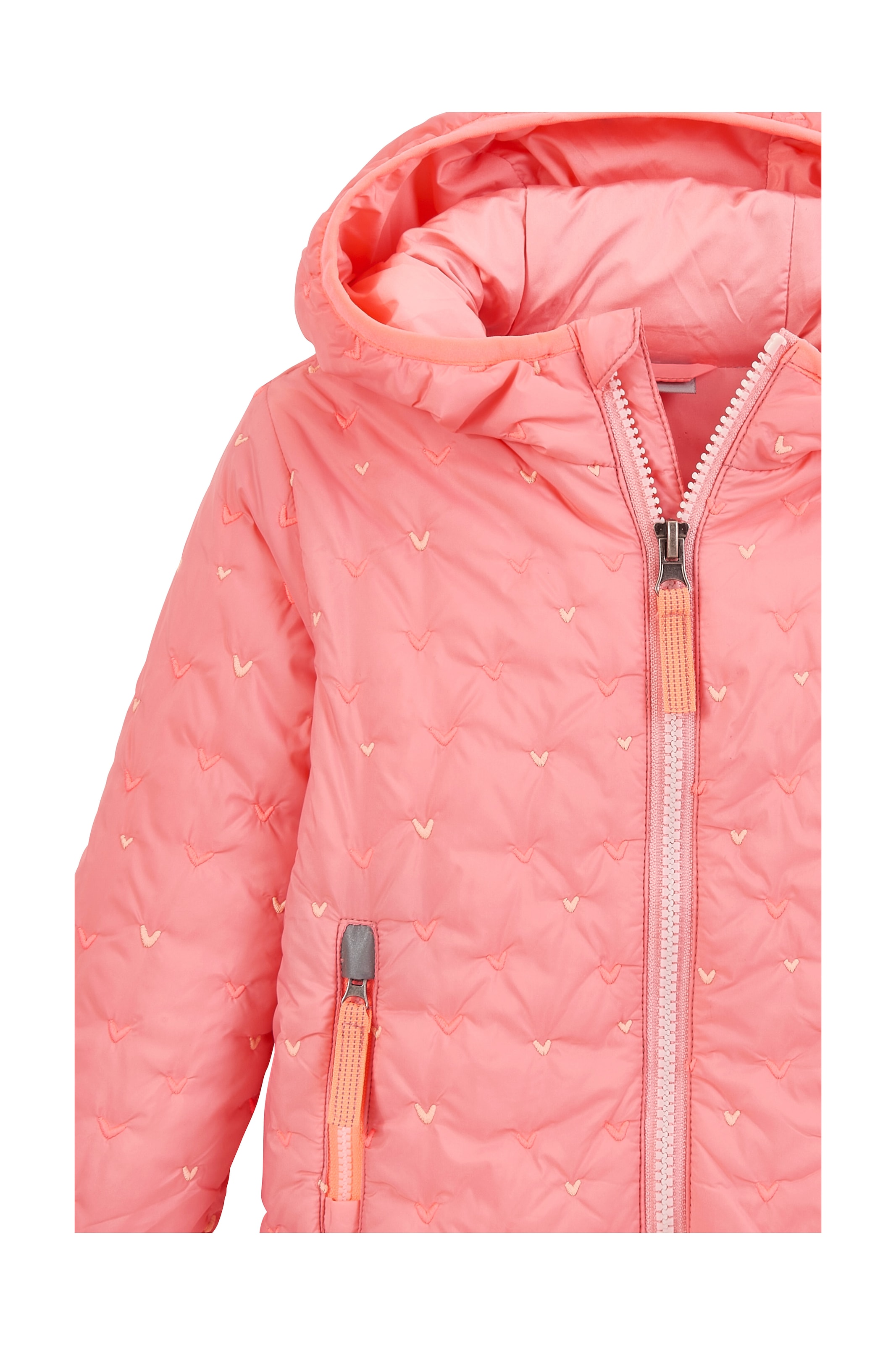 first instinct by killtec Outdoorjacke »FIOS 67 MNS JCKT« Leicht wattierte Jacke mit Stickherzen, reflektierend, PFAS-frei