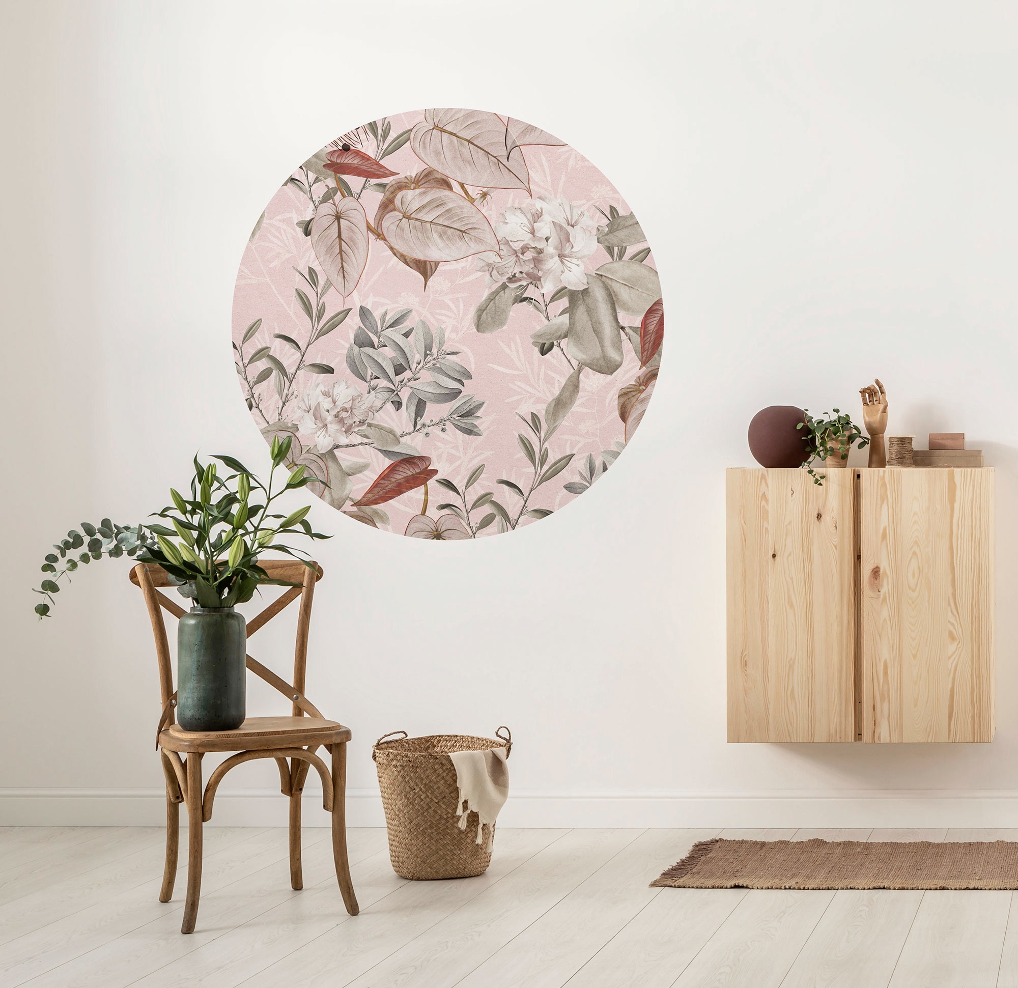 Komar Fototapete »Vlies selbstklebend - Adorn - Größe 125 x 125 cm«, bedruckt, Wohnzimmer, Schlafzimmer