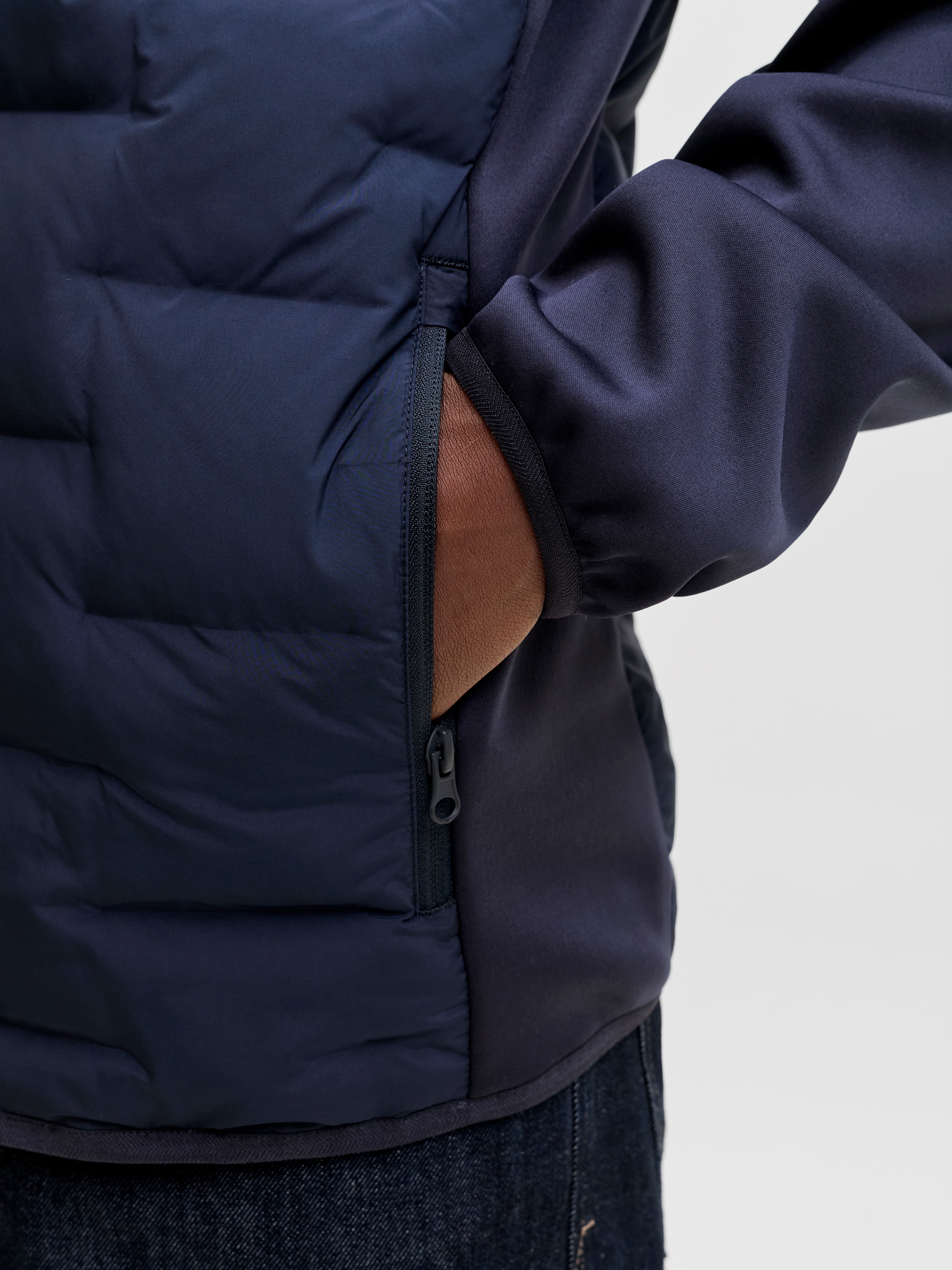 Jack & Jones Steppjacke »JJEPERFECT HYBRID JACKET NOOS« mit Kapuze mit Kapuze
