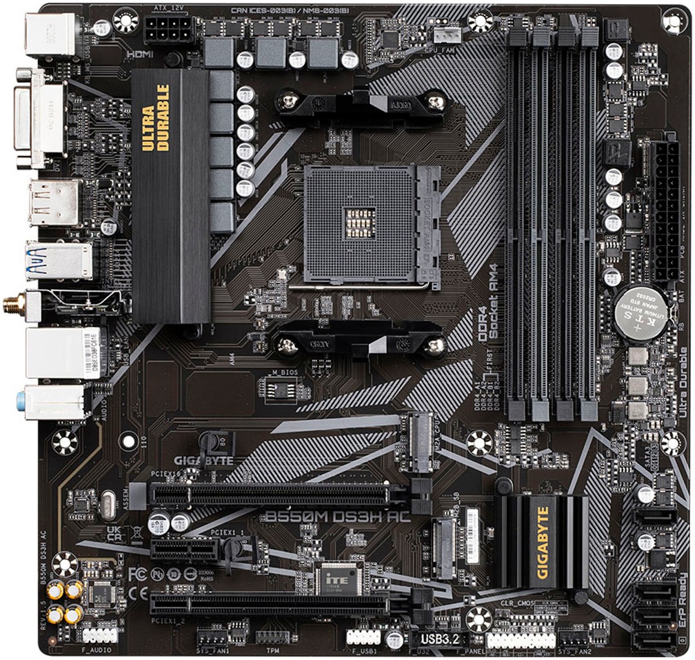 Gigabyte Mainboard »B550M DS3H AC«