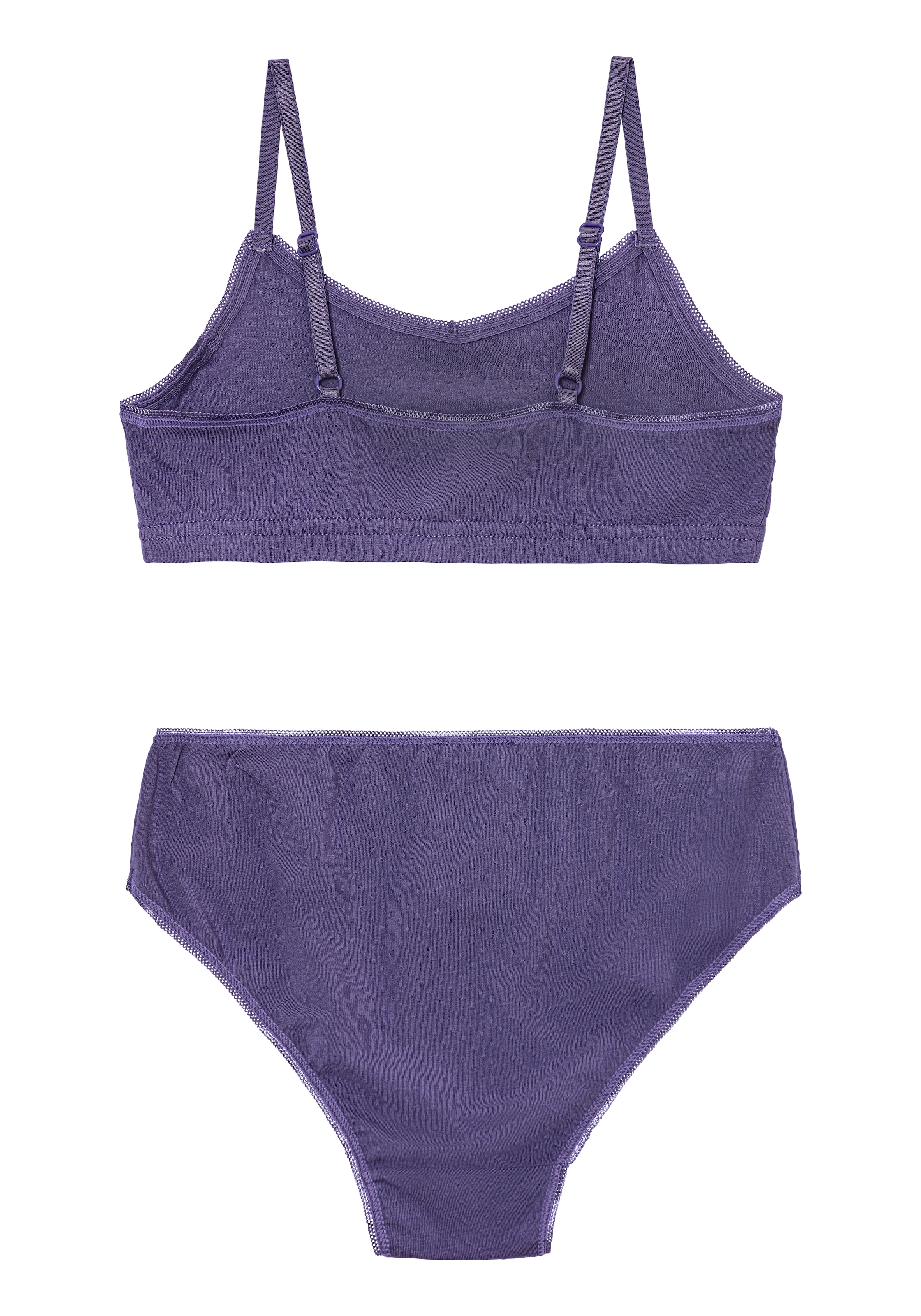 Buffalo Set: Bustier, (Set, 4 tlg., mit Slip), mit schöner Spitzenkante