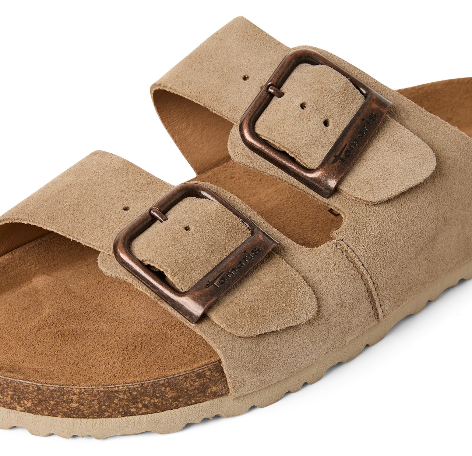 Tamaris Pantolette  Hausschuh, Schlappen mit zwei verstellbaren Schnallen