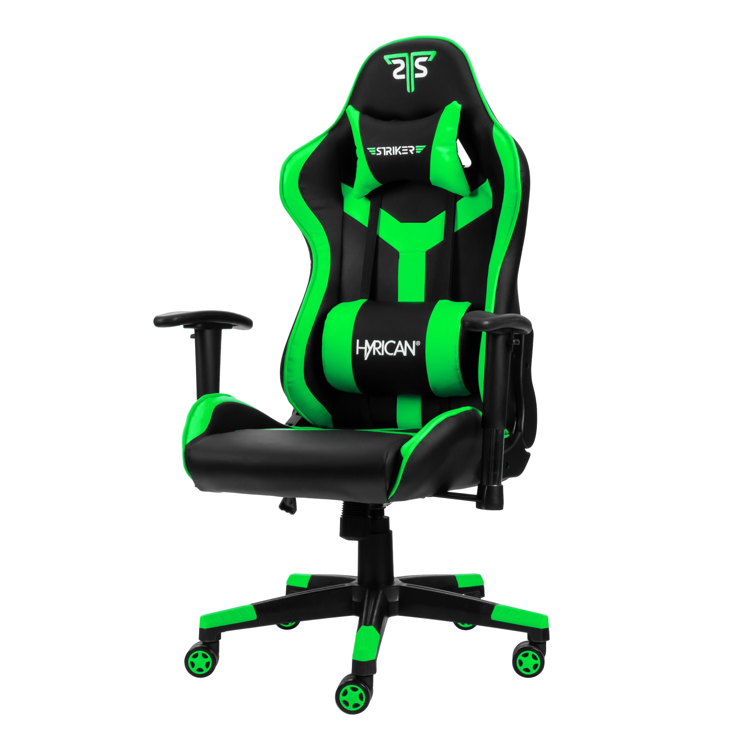 Hyrican Gaming-Stuhl »"Striker Copilot" schwarz/grün, Kunstleder, ergonomischer Gamingstuhl«, Bürostuhl, Schreibtischstuhl, geeignet für Jugendliche und Erwachsene