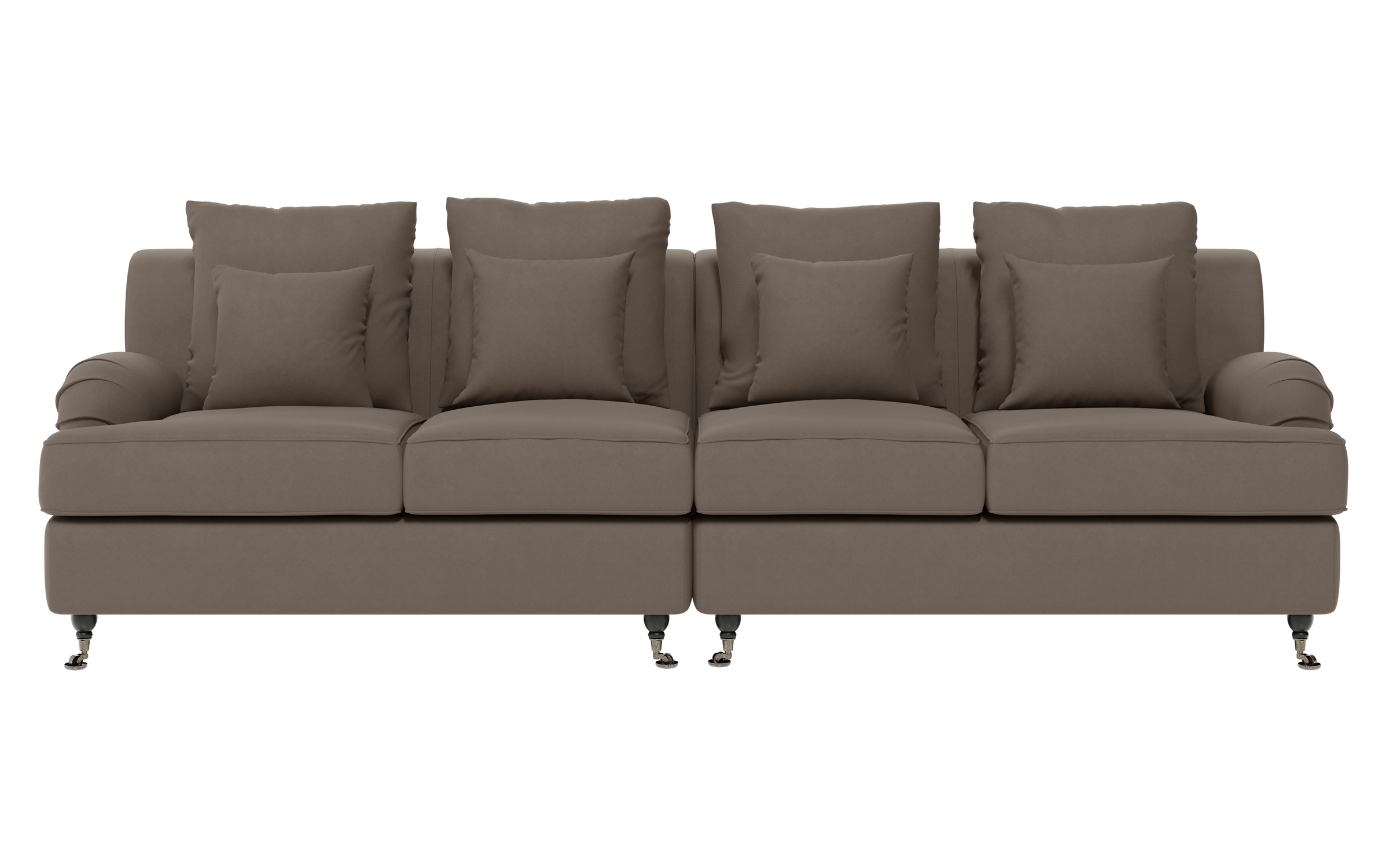 Guido Maria Kretschmer Home&Living Big-Sofa »NORIN«, zwei Fußarten: vorne - Rollen, hinten - Holzfüße