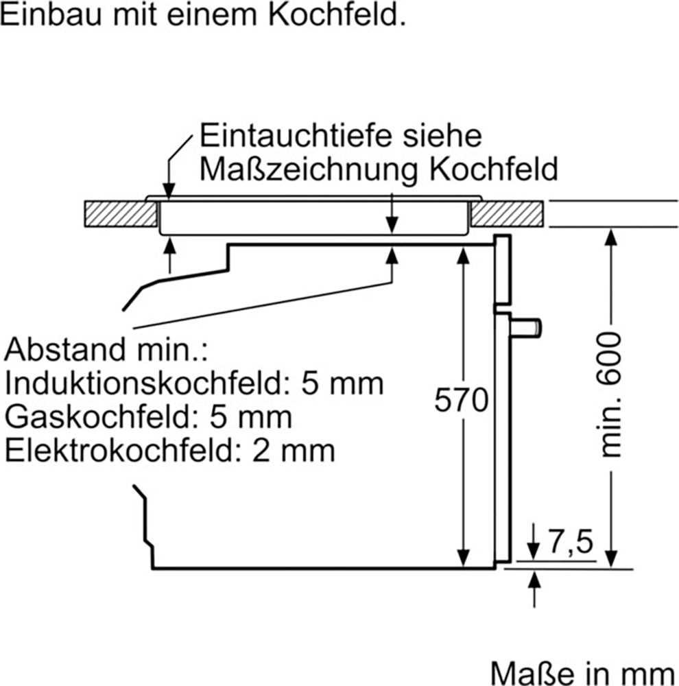 NEFF Elektro-Herd-Set »E2CCG6AK0«, mit Teleskopauszug nachrüstbar, Pyrolyse-Selbstreinigung