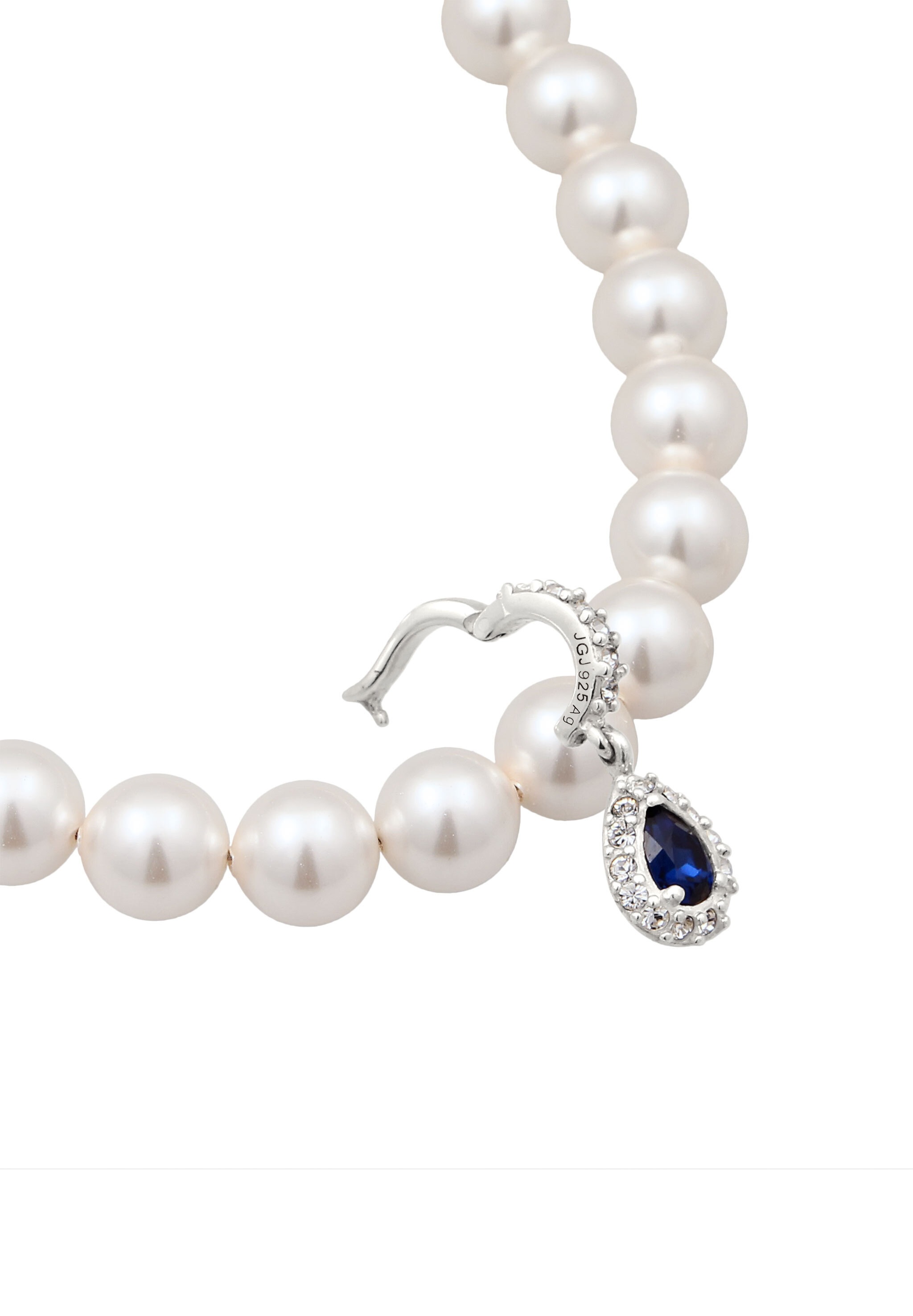 Elli Silberkette »Halskette mit Perlen von Swarovski(R) 925 Sterling Silber«