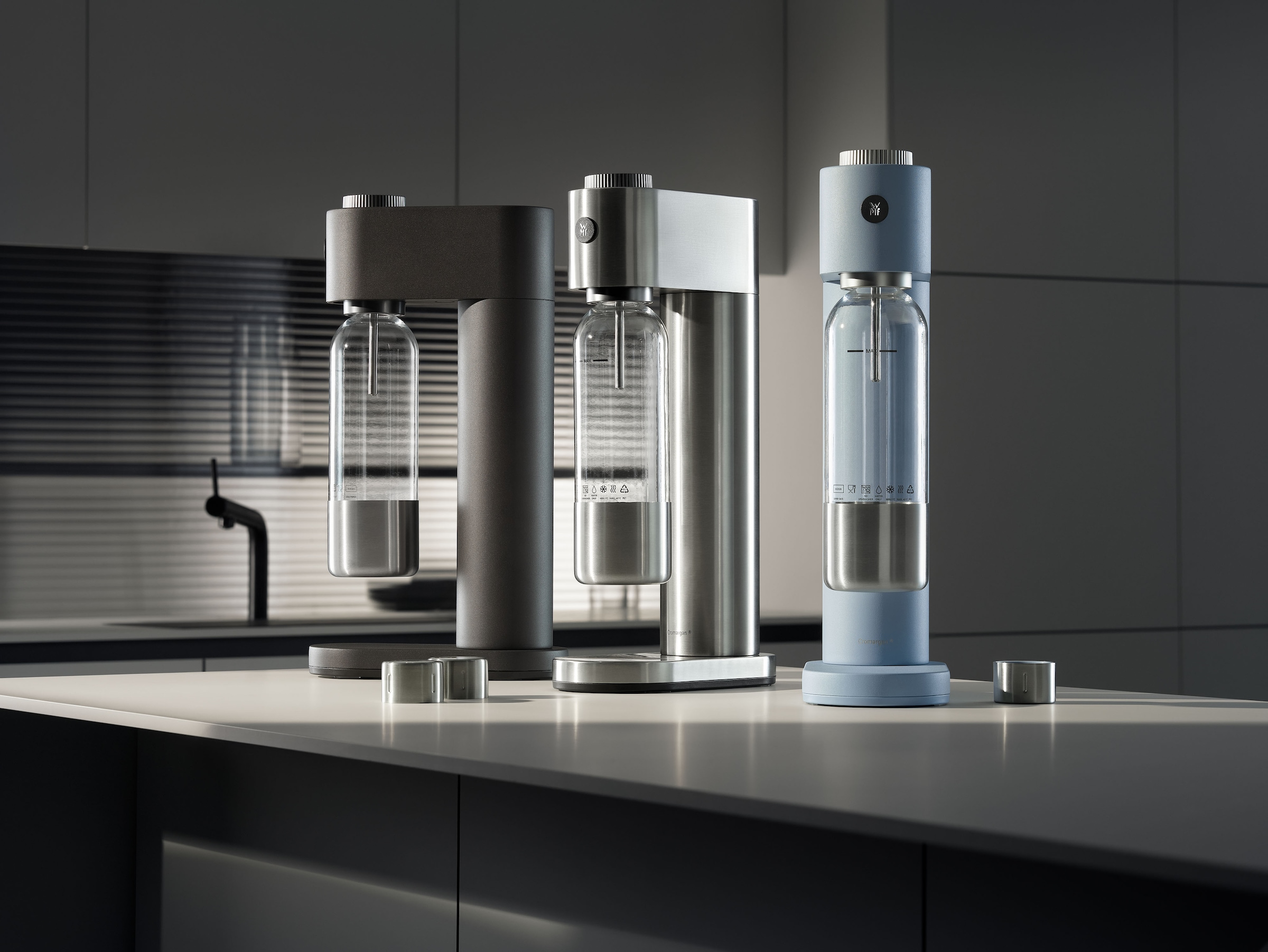 WMF Wassersprudler »Element One« 3 Sprudelgrade, vollautomatisches Sprudeln, Cromargan Edelstahlgehäuse