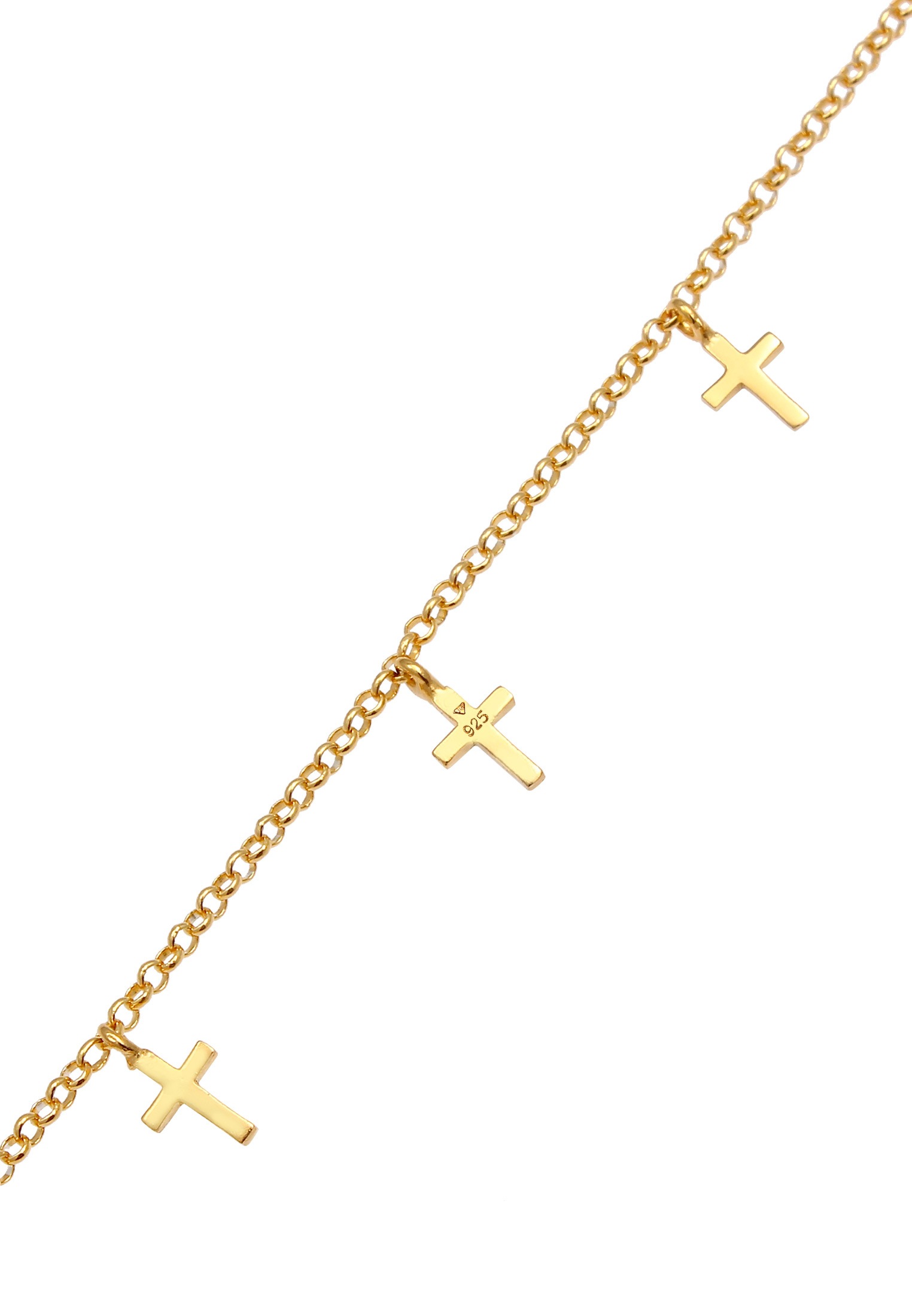 Elli Choker »Halskette Choker Kreuz Glaube Religion Talisman 925 Silber«