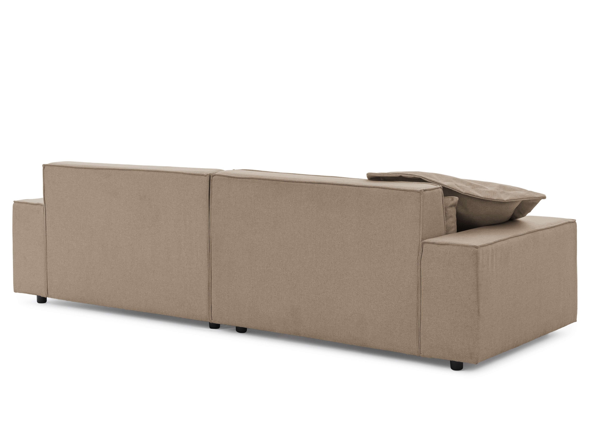 OTTO home Ecksofa »KINLEE Design-Sofa mit Recamiere rechts/links, Maße B/T/H 251/144/70cm« L-Form mit Wellenunterfederung, ohne Bettfunktion, modern und beguem