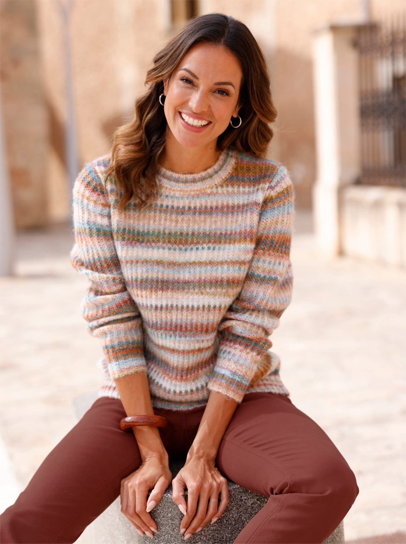 Inspirationen Rundhalspullover »Pullover«