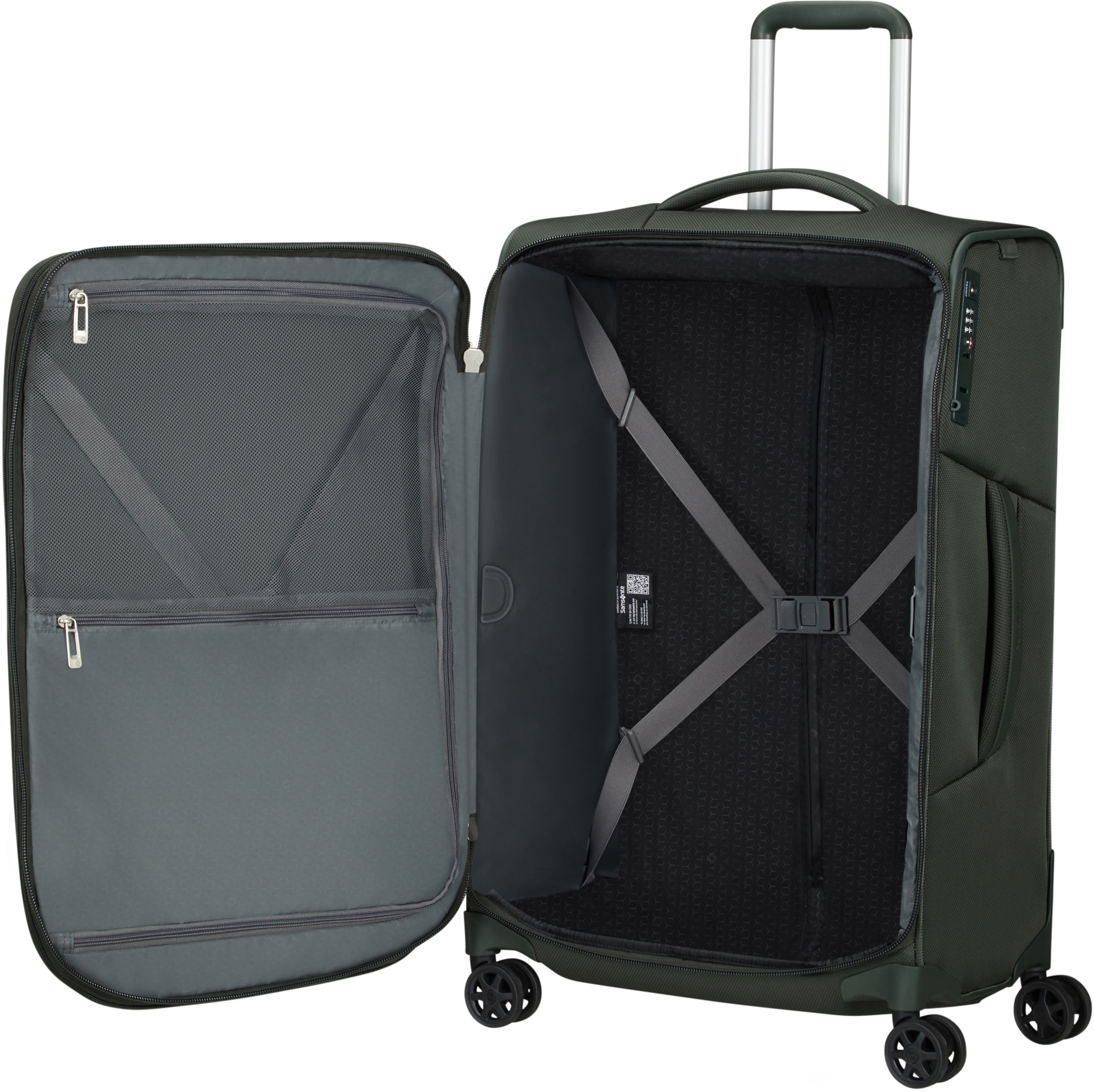 Samsonite Weichgepäck-Trolley »RESPARK exp, verschiedene Größen und Farben«, 4 Rollen, Reisekoffer Aufgabegepäck Reisegepäck mit Volumenerweiterung