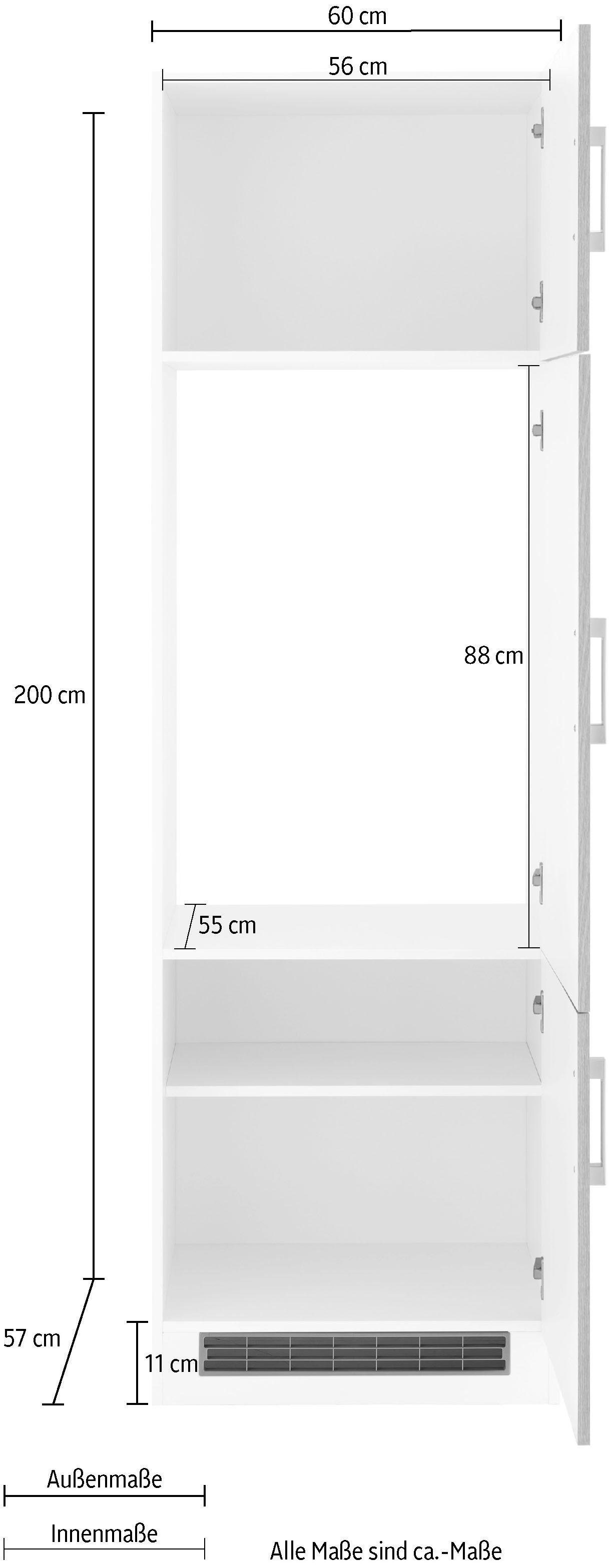 KOCHSTATION Kühlumbauschrank »KS-Gera«, Breite 60 cm