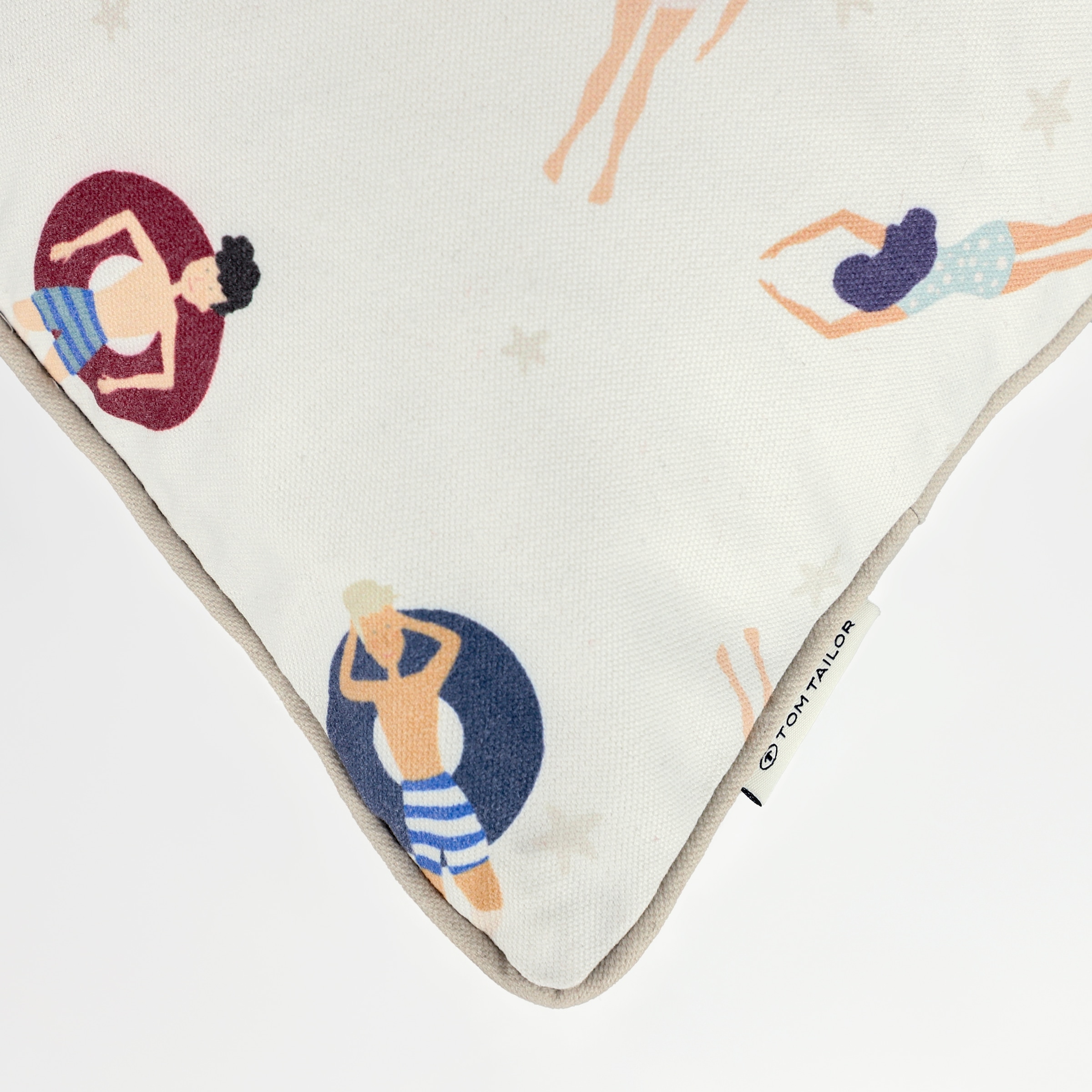 TOM TAILOR HOME Kissenbezug »Swim« maritimes Dessin